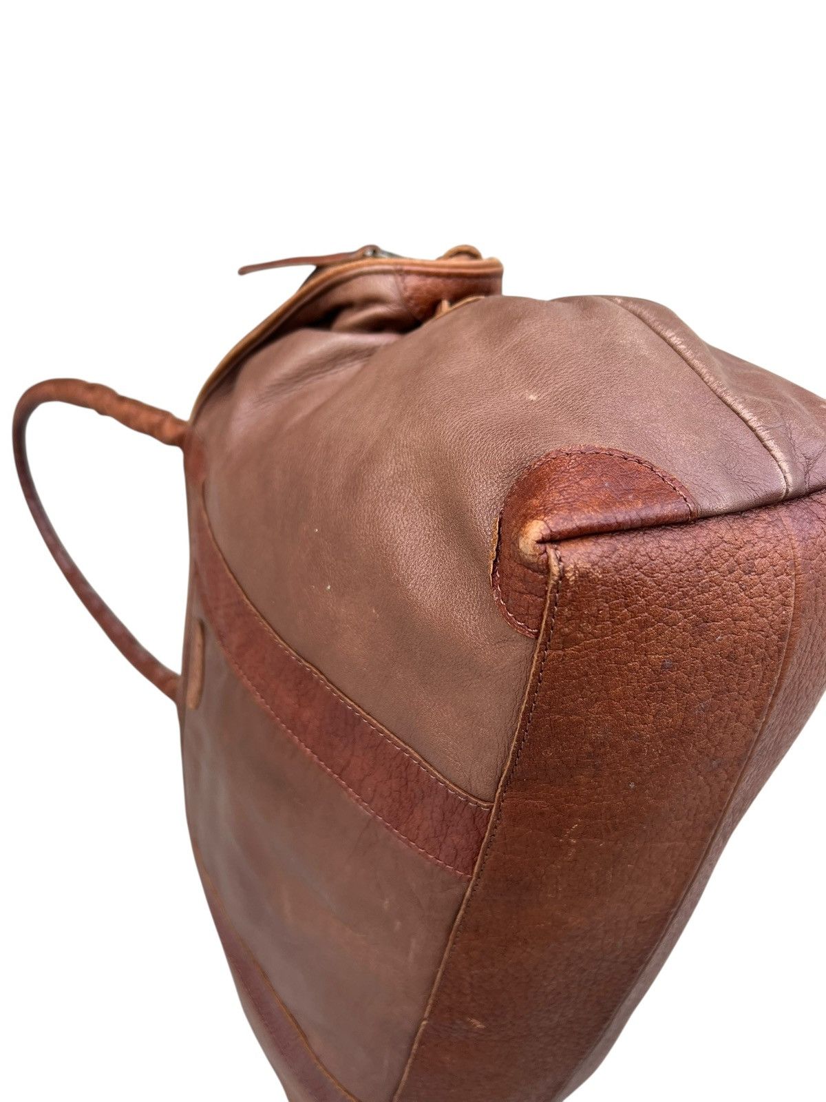 Leather Ibiza Japan Patina Brown Leather Weekend Bag Size ONE SIZE - 13 Thumbnail