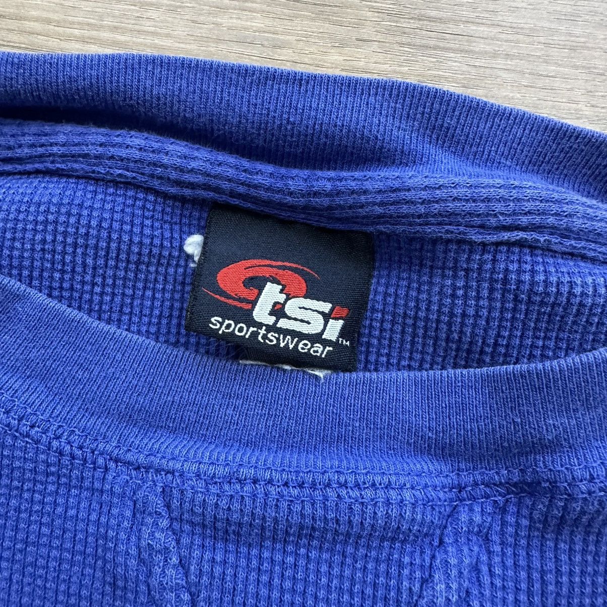 NCAA Vintage 90s Kansas Jayhawks Blue Long Sleeve Thermal Size US XL / EU 56 / 4 - 8 Thumbnail