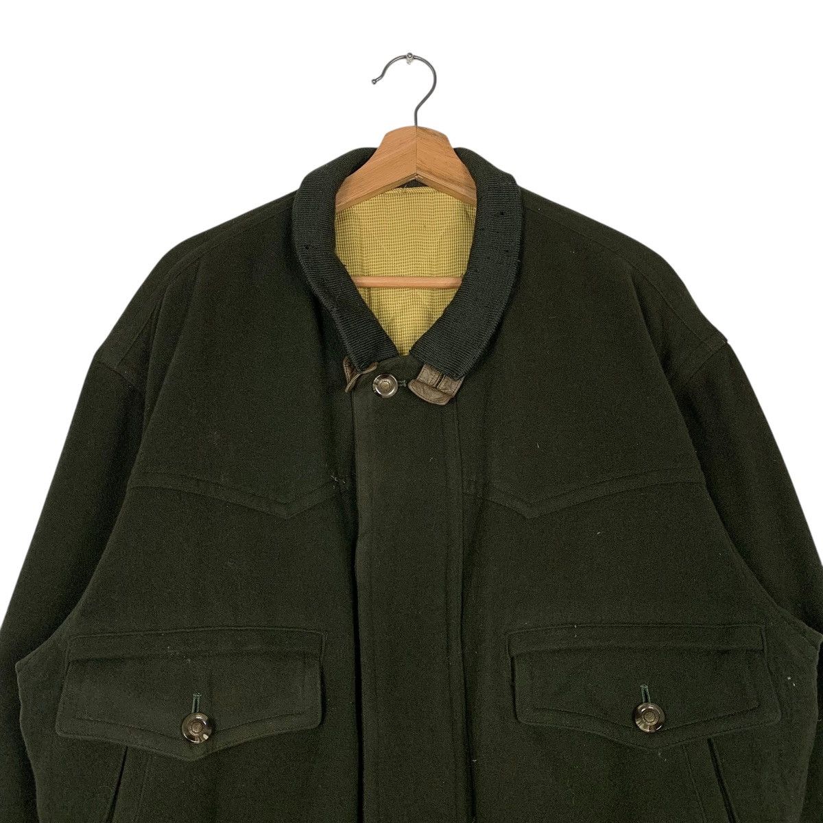 Japanese Brand Borg wool And Cashmere Bomber Jacket Size US M / EU 48-50 / 2 - 2 Thumbnail