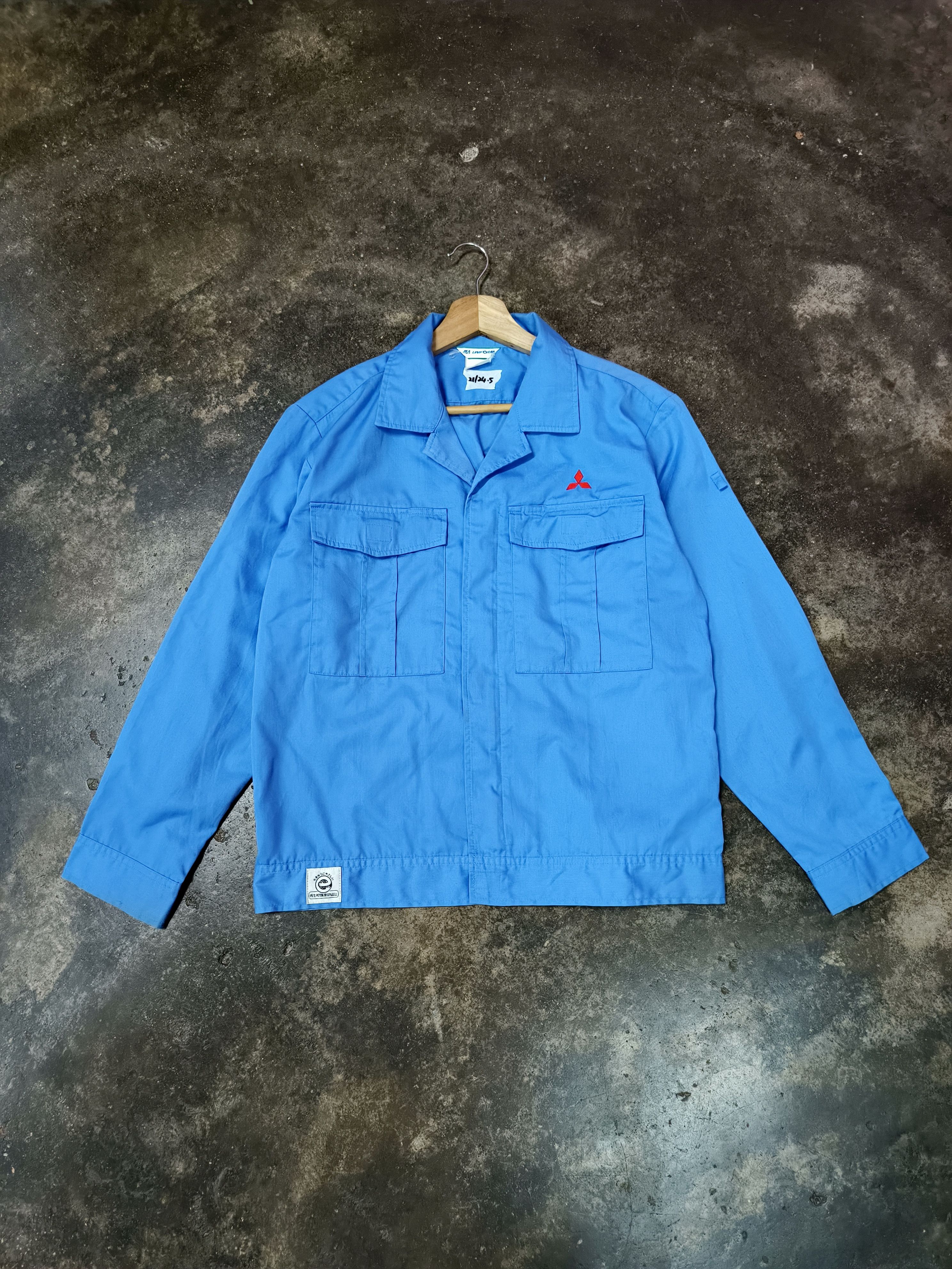 Japanese Brand MITSUBISHI MOTORS UNIFORM JACKET WORKERS WORKWEAR Size US L / EU 52-54 / 3 - 1 Thumbnail