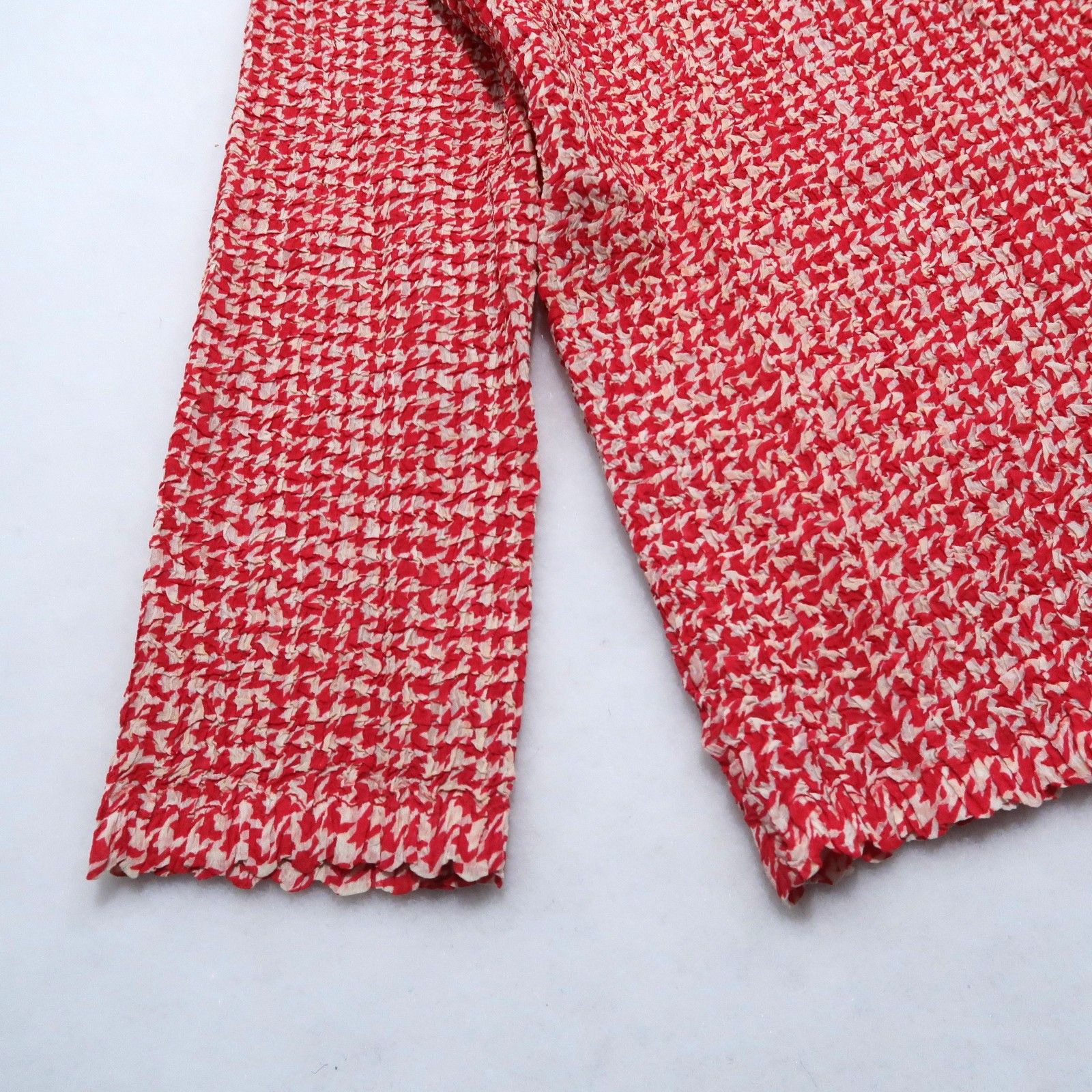 Issey Miyake Issey Miyake Tsumori Chisato "Houndstooth" Wrinkled Cardigan Size US M / EU 48-50 / 2 - 5 Thumbnail