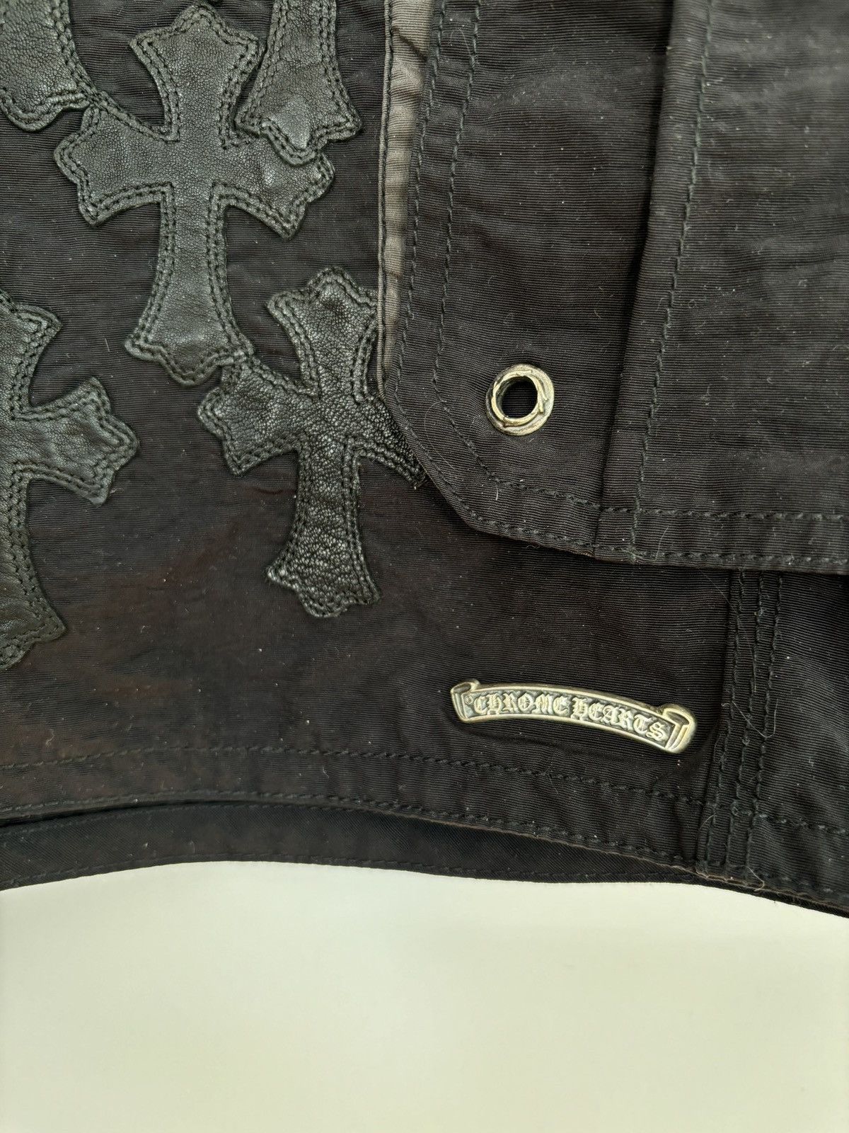 Chrome Hearts 🚭CHROME GRAIL🚭2008 JAPAN EXCLUSIVE LEATHER PATCH Shorts Size US 36 / EU 52 - 7 Thumbnail