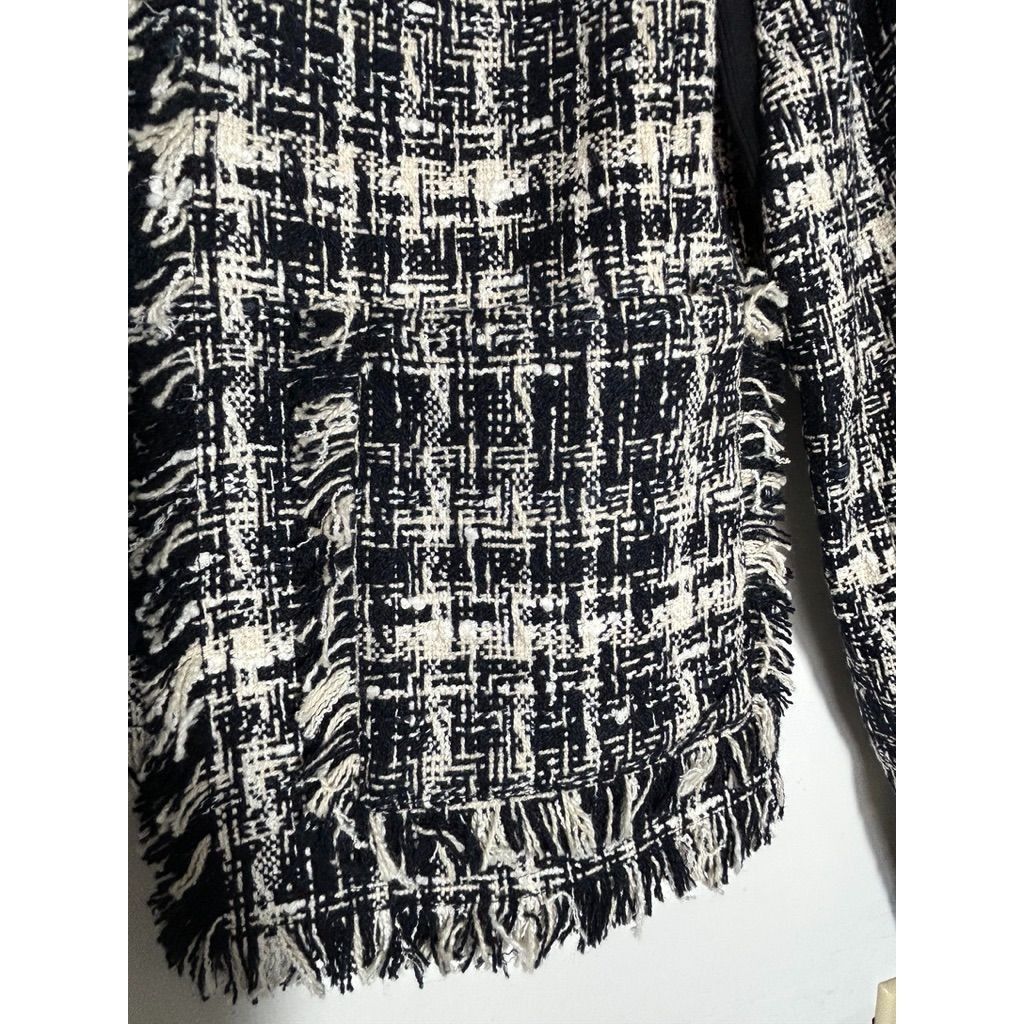 Other Truth And Pride Nocturnal Tweed Open Blazer in Black/Cream/W Size M / US 6-8 / IT 42-44 - 7 Thumbnail