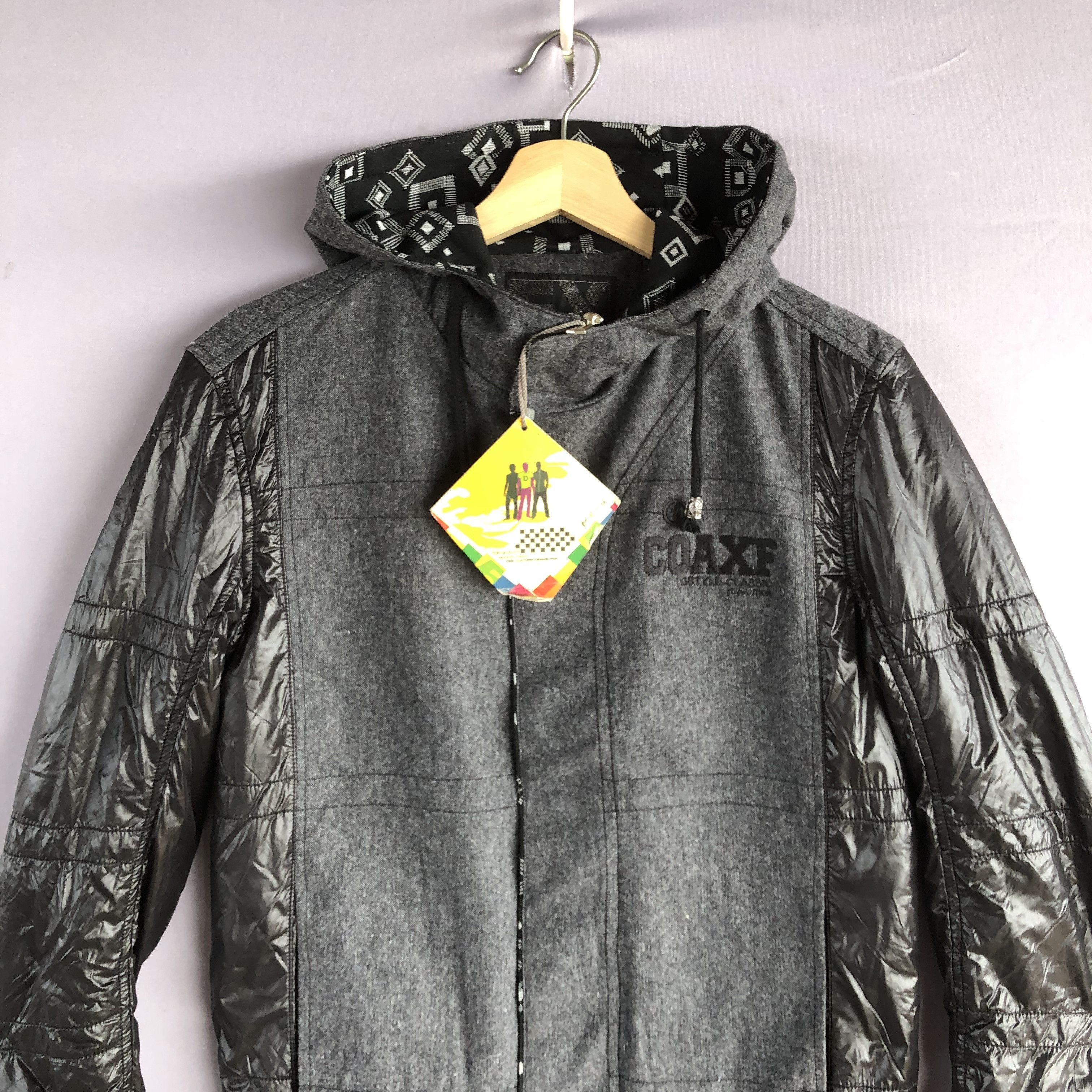 Japanese Brand Vintage Coaxe Japanese Zipper Streetwear Hoodie Wool Jacket Size US S / EU 44-46 / 1 - 5 Thumbnail