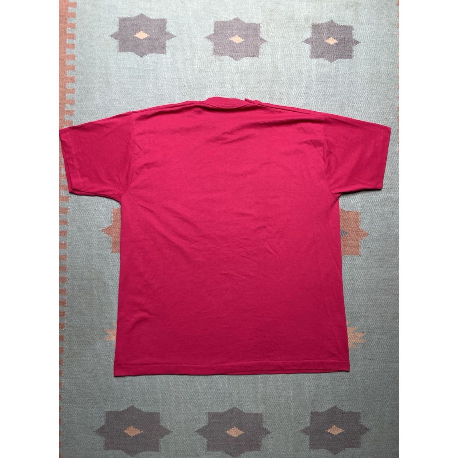 Fruit Of The Loom VINTAGE 80s 90s Fruit of the Loom T-Shirt Pink 2XL Men Regular Solid Size US XXL / EU 58 / 5 - 5 Thumbnail