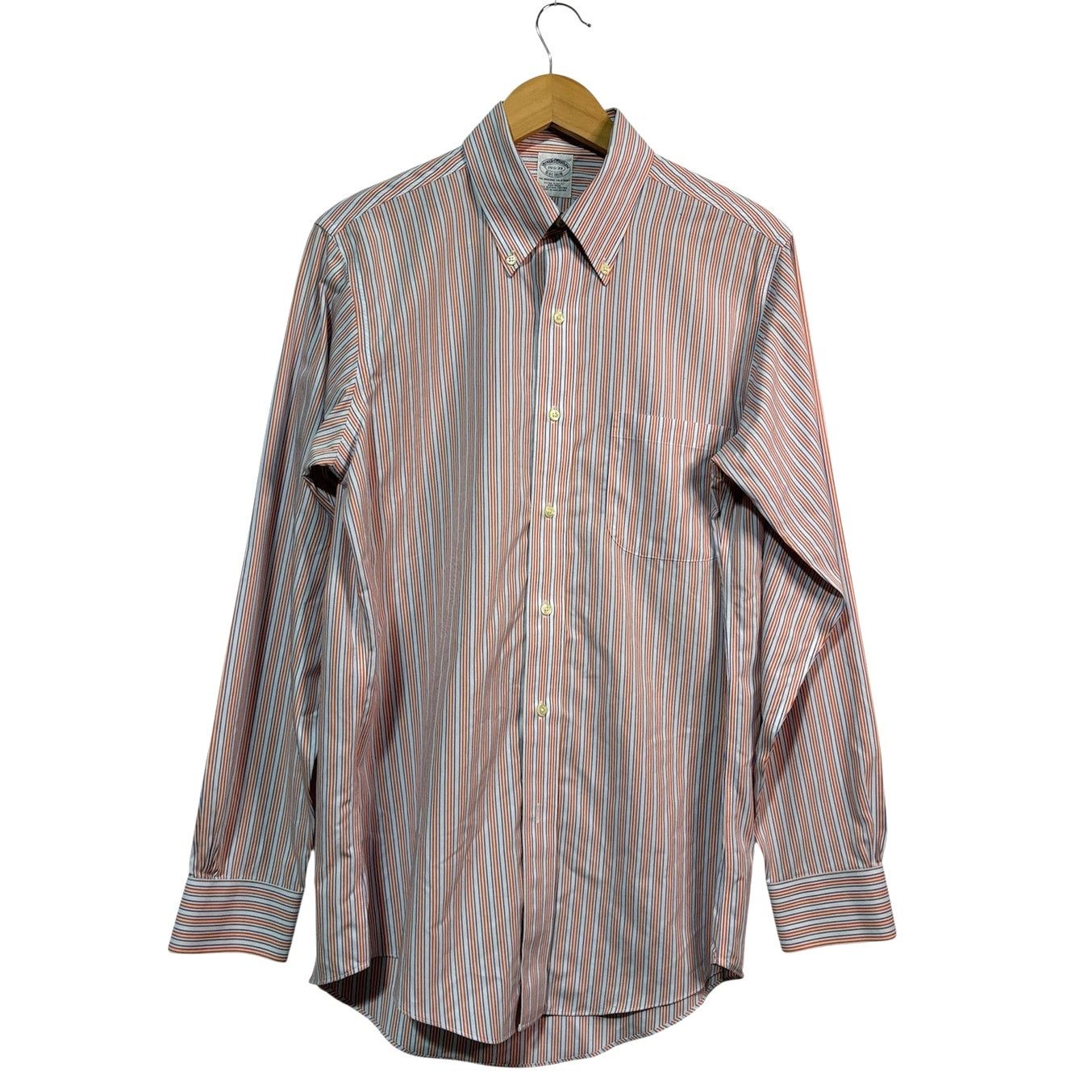 Brooks Brothers BROOKS BROTHERS X Slim Fit Stripe Dress Shirt | 15 1/2 - 33 Size US M / EU 48-50 / 2 - 6 Thumbnail