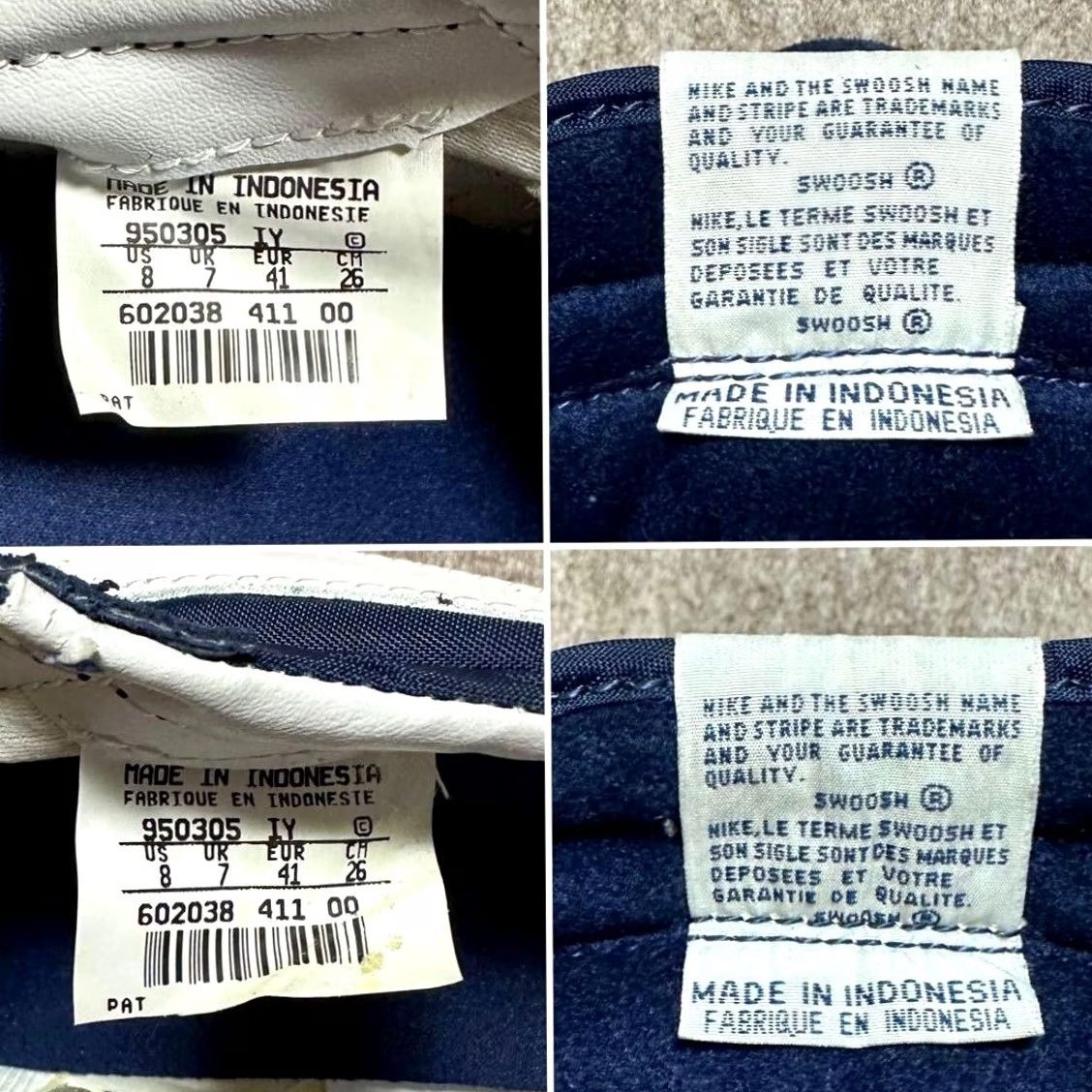 Nike VINTAGE Nike 1995 Cortez Midnight Navy White Sneaker Men Us8 Japan Size US 8 / EU 41 - 4 Thumbnail