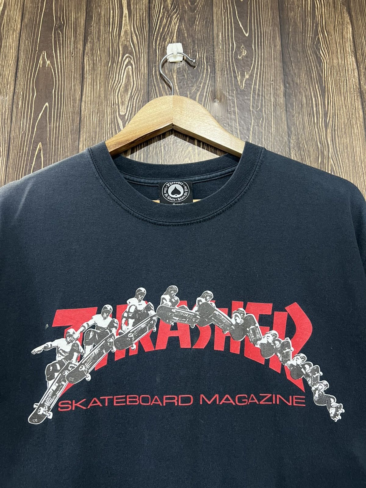 Thrasher Vintage Y2K Thrasher Skateboards Sunfaded Tshirt Size US M / EU 48-50 / 2 - 2 Thumbnail