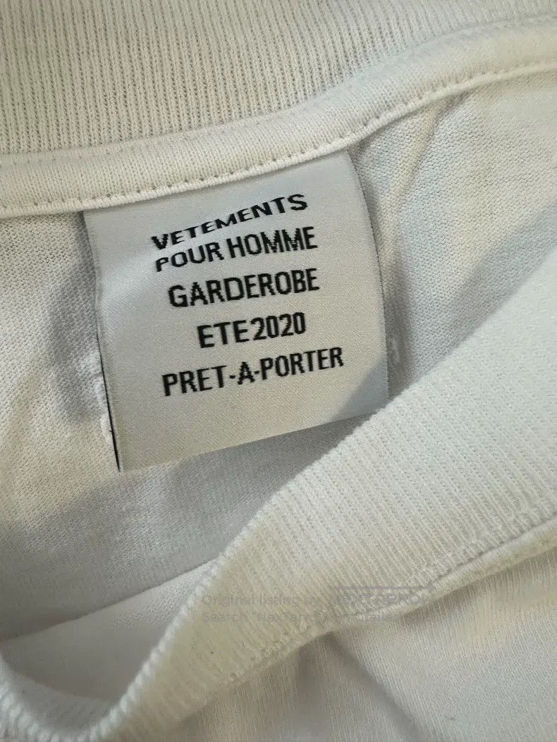Vetements Vetements White Short Sleeve Size US M / EU 48-50 / 2 - 3 Thumbnail