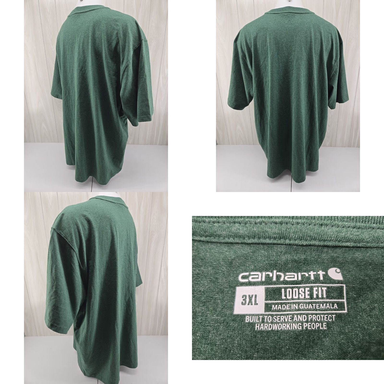 Carhartt VINTAGE Carhartt Heavyweight Pocket Henley Green T Shirt Mens 3XL K84 G55 3 Button Size US XXL / EU 58 / 5 - 8 Thumbnail