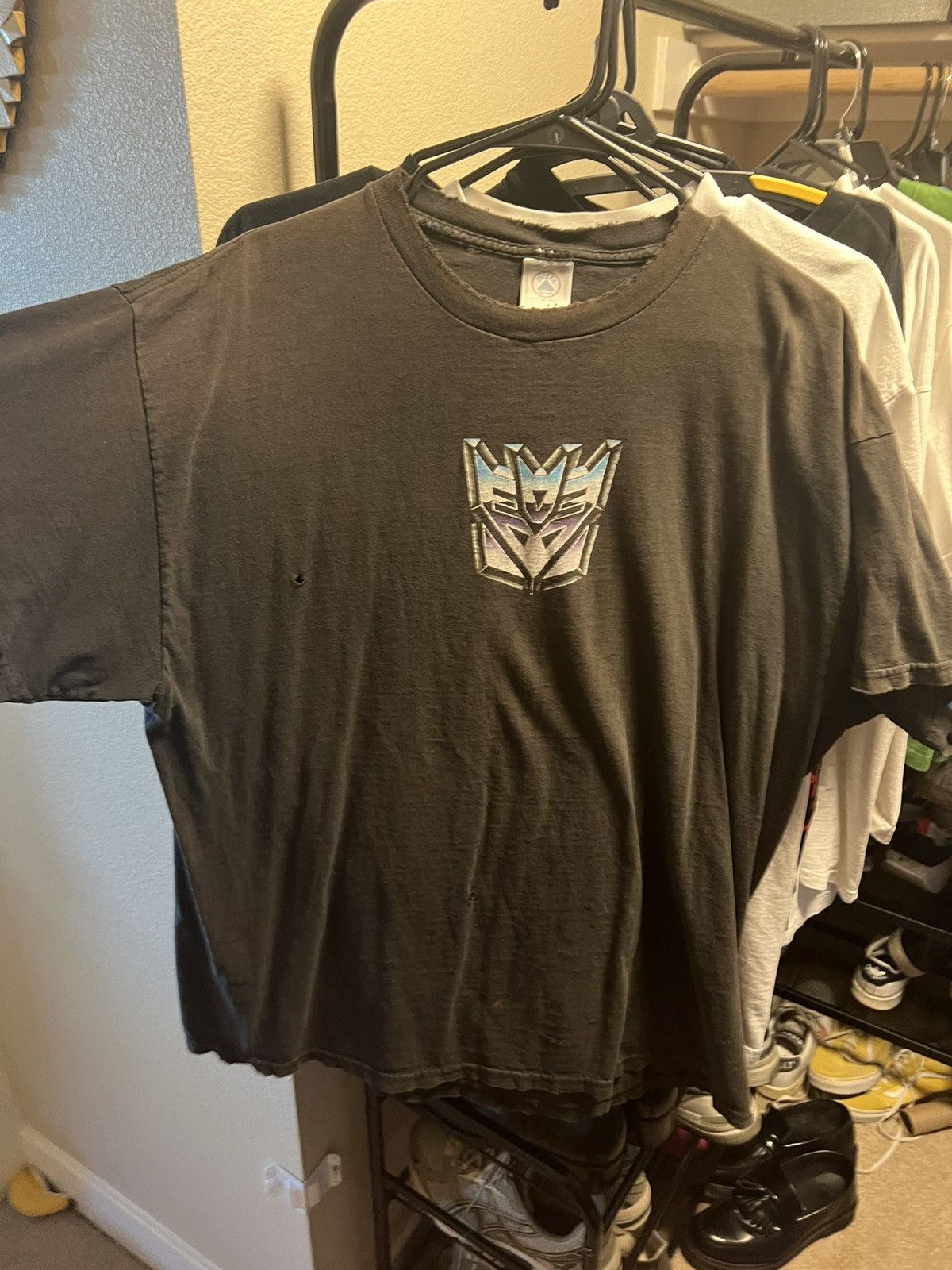 Transformers Thrashed & Faded Vintage Transformer’s Decepticon Logo Size US XL / EU 56 / 4 - 1 Thumbnail