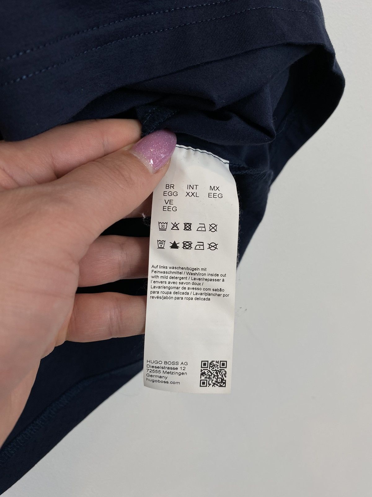 Hugo Boss Hugo Boss Slim Fit Cotton Short Sleeve T Shirt Blue Top Size US XXL / EU 58 / 5 - 7 Thumbnail
