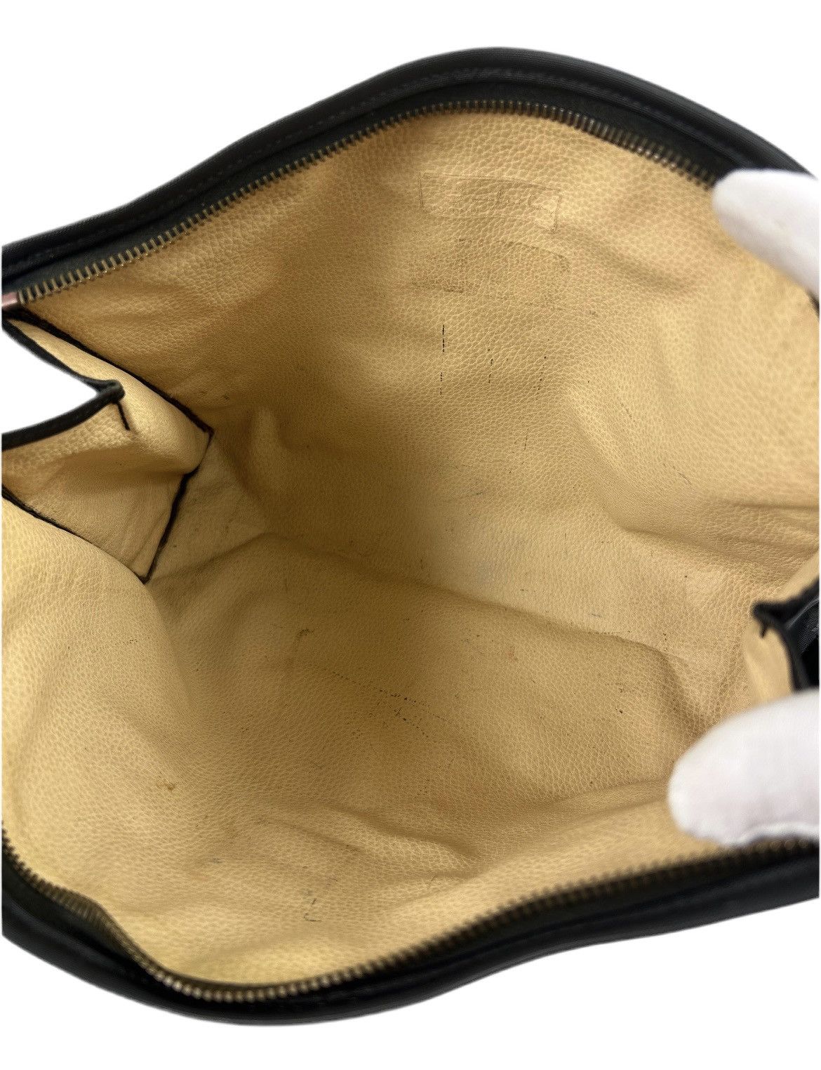MCM MCM Black Canvas & Leather Clutch Bag Size ONE SIZE - 4 Thumbnail