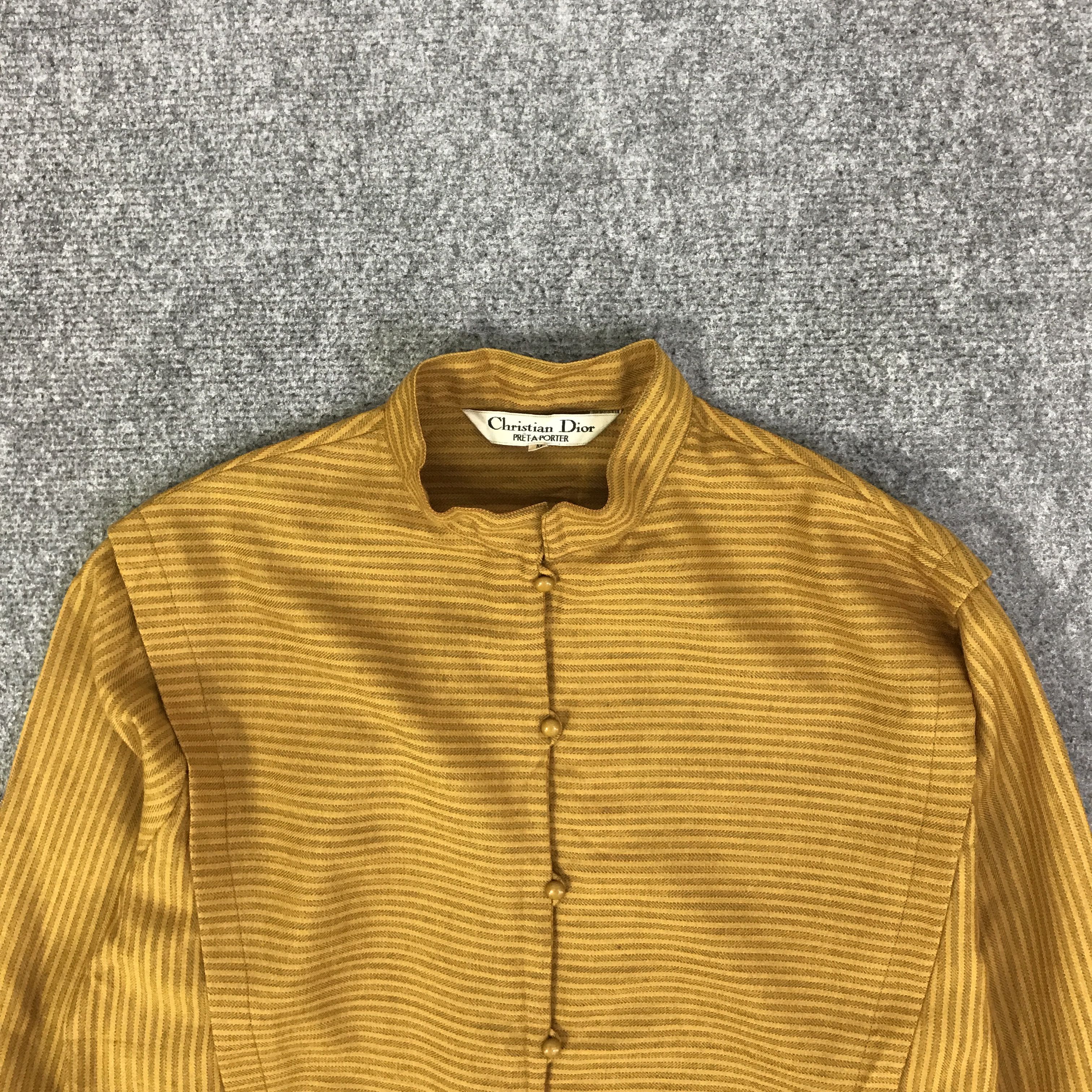 Christian Dior Monsieur CHRISTIAN DIOR STRIPED BUTTON UP JACKET K107B11 Size US M / EU 48-50 / 2 - 2 Thumbnail