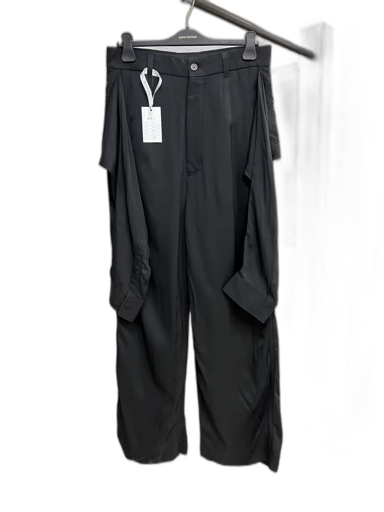Balenciaga Balenciaga Black Two-Piece Pleated Trousers Size US 30 / EU 46 - 1 Thumbnail