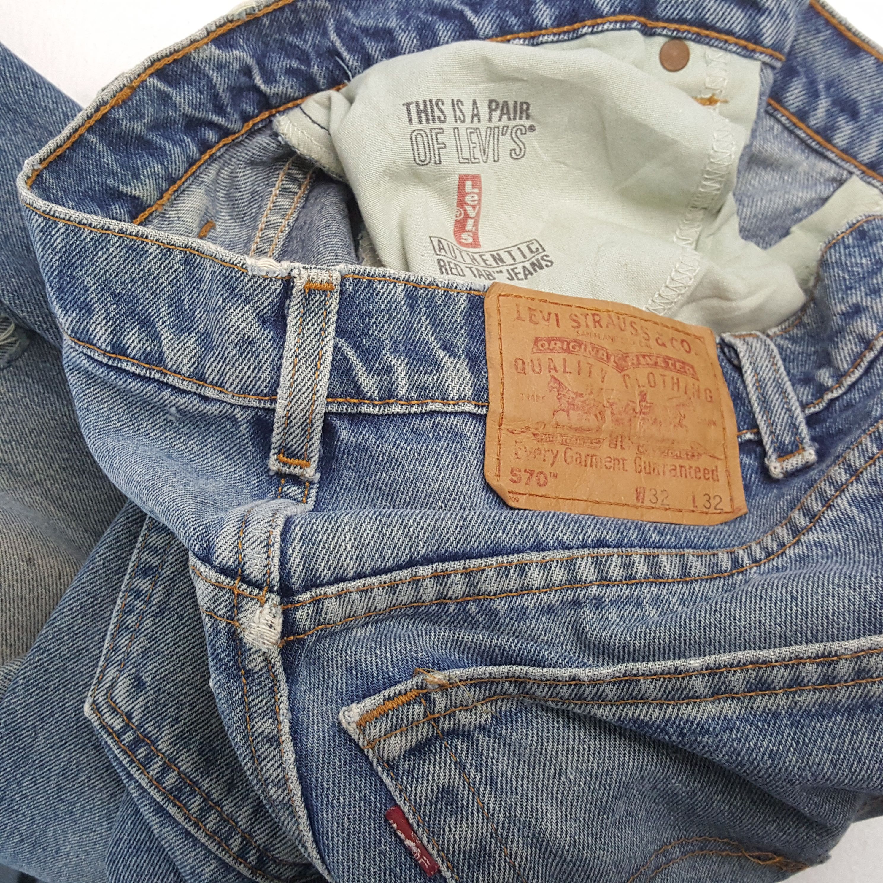 Levi's × Vintage LEVIS Streetwear Rock Punk Style Distressed Jeans Size US 32 / EU 48 - 14 Thumbnail