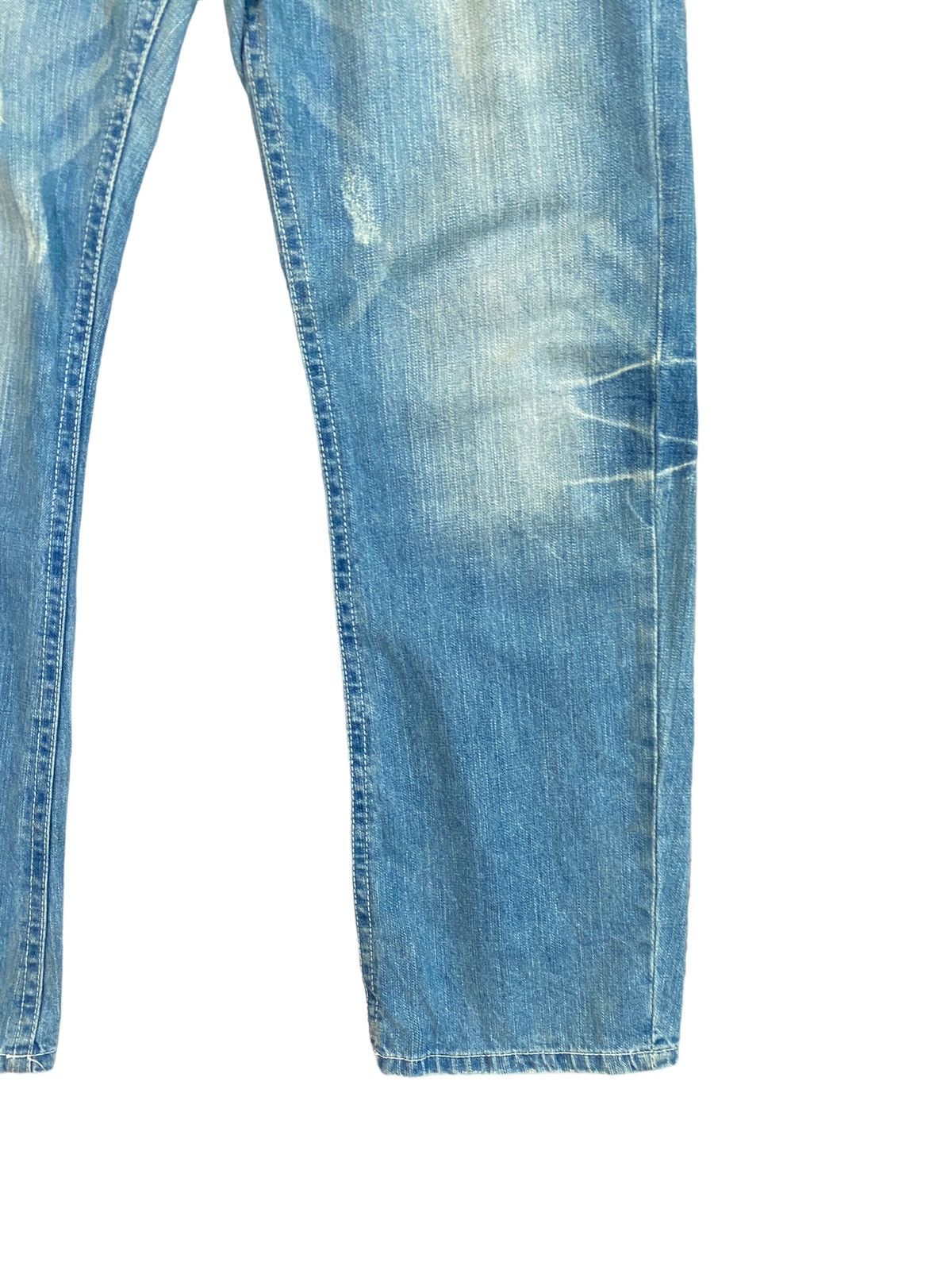 Japanese Brand 🔥 Rare Co & Lu Printed Logo 95 Patches Acid Wash Denim Size US 34 / EU 50 - 6 Thumbnail