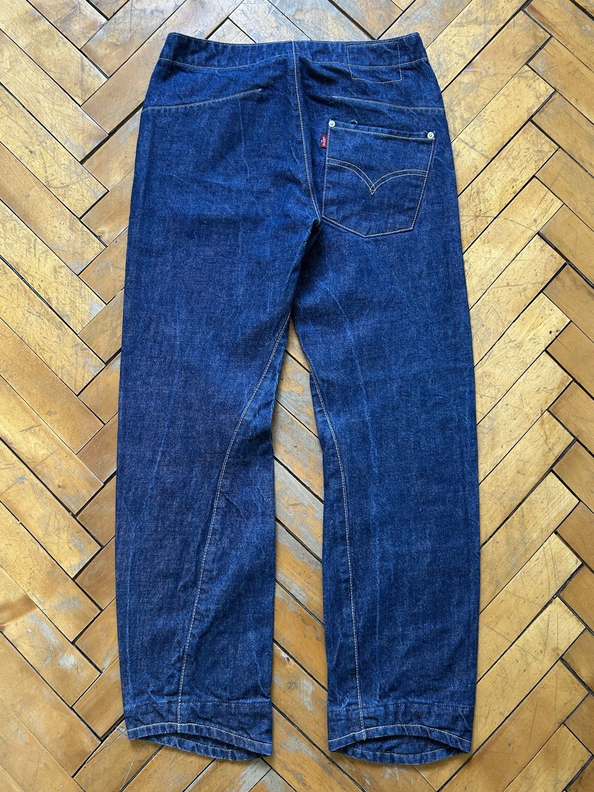 Vintage Levi's Engineered Twisted Raw Denim Pants Jeans