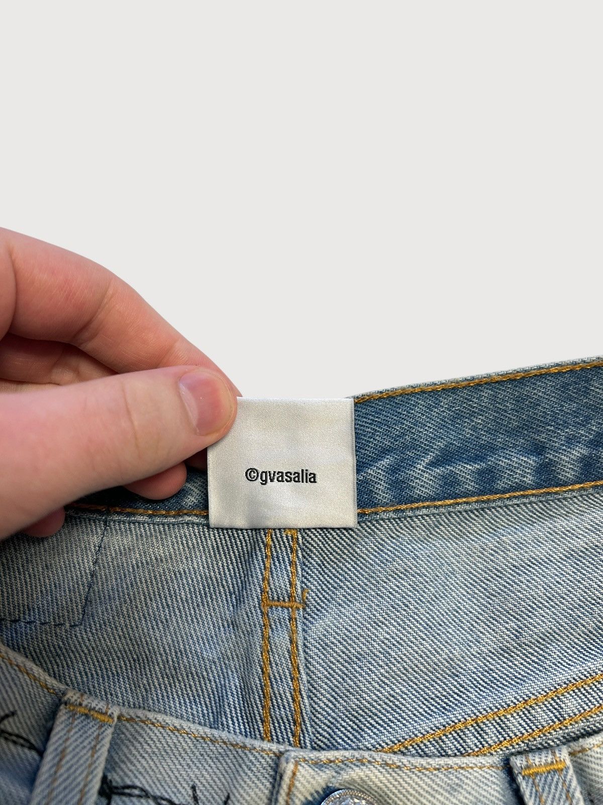 Vetements Pentagram Tattoo Gothic Logo Denim Jeans Size US 30 / EU 46 - 12 Thumbnail