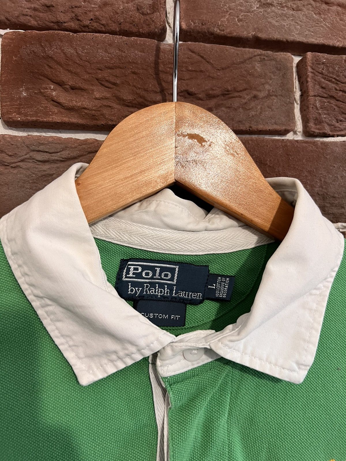 Polo Ralph Lauren Polo Ralph Lauren Vintage Rugby tshirt Striped Hype Rare Size US L / EU 52-54 / 3 - 5 Thumbnail