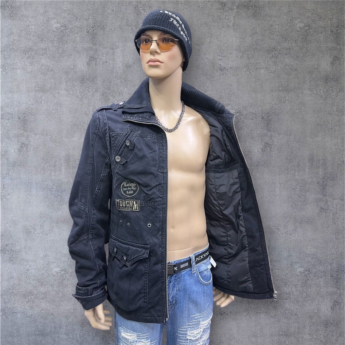 ROCKSMITH 🔥Grunge🔥Vintage Tough Jeansmith Rock & Roll Canvas Jacket Size US M / EU 48-50 / 2 - 3 Thumbnail
