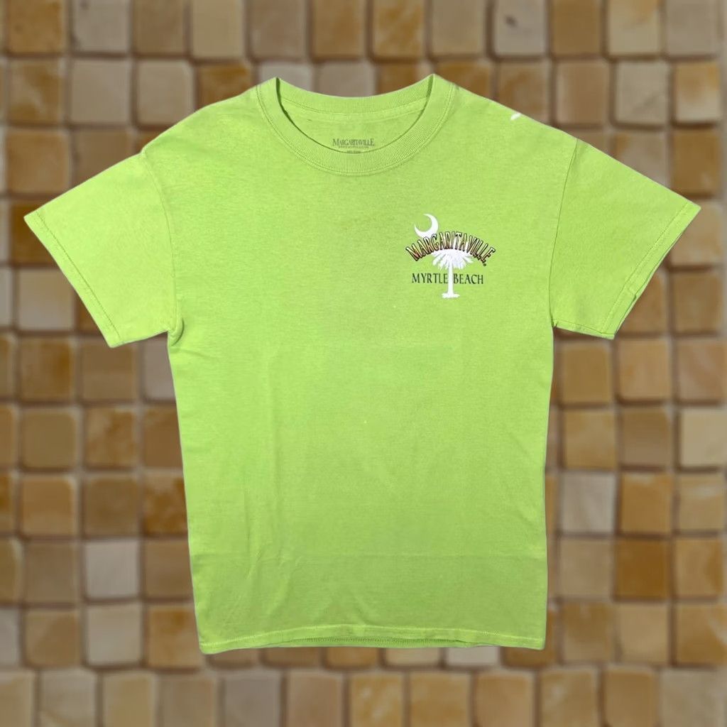 Vintage Margaritaville Myrtle Beach Souvenir Graphic Green T-Shirt Small Men’s Short Sleeve Cotton Size US S / EU 44-46 / 1 - 1 Thumbnail