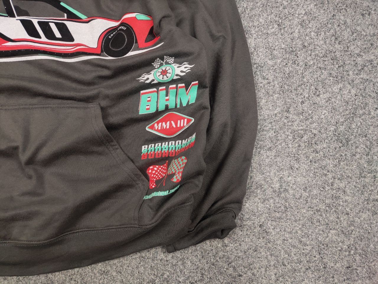 NASCAR Vintage Motocross Car Racing Nascar Logo Gray Hoodie Size US M / EU 48-50 / 2 - 10 Thumbnail