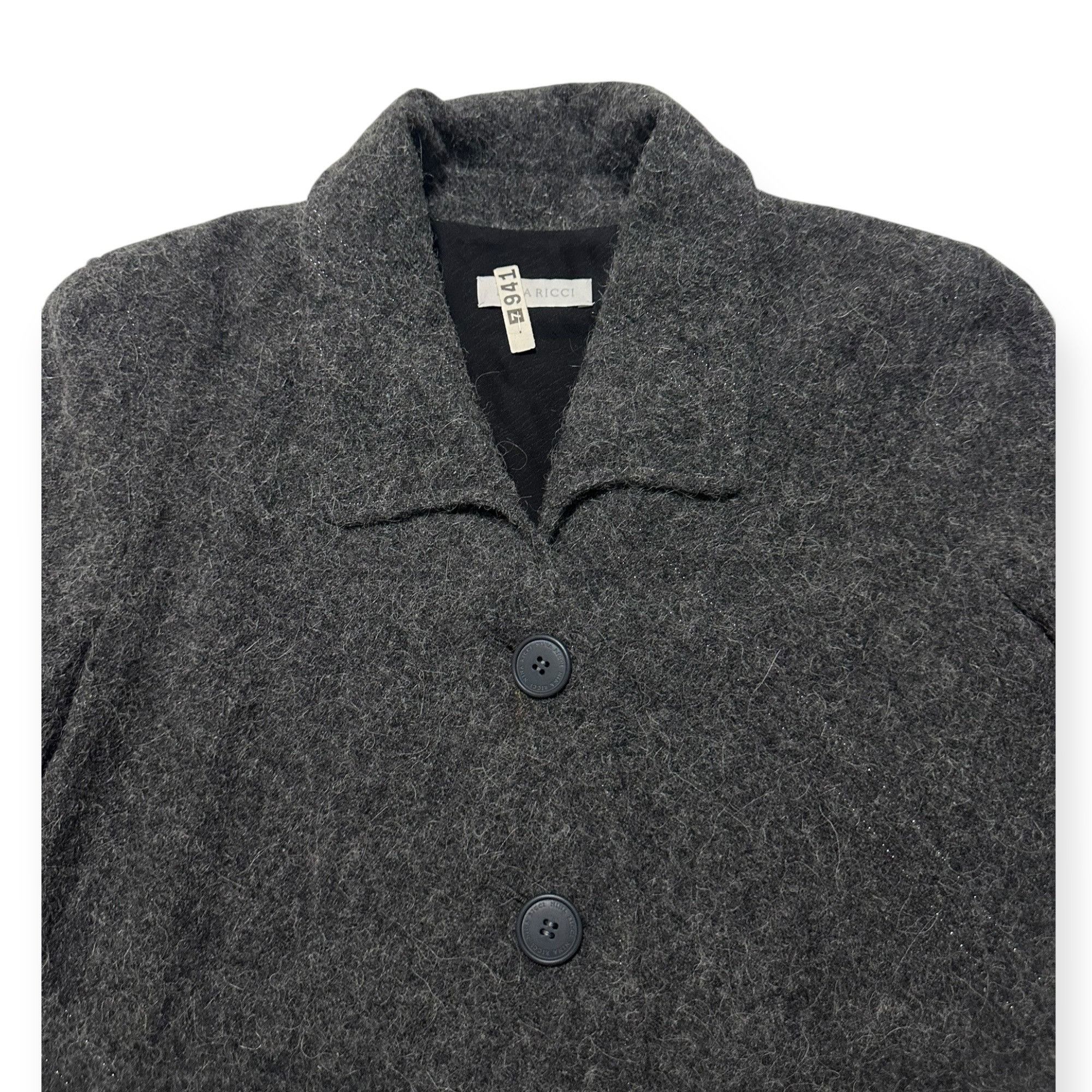 Nina Ricci Vintage Nina Ricci Gray Wool Blend Jacket, Size 42 FR Size M / US 6-8 / IT 42-44 - 9 Thumbnail
