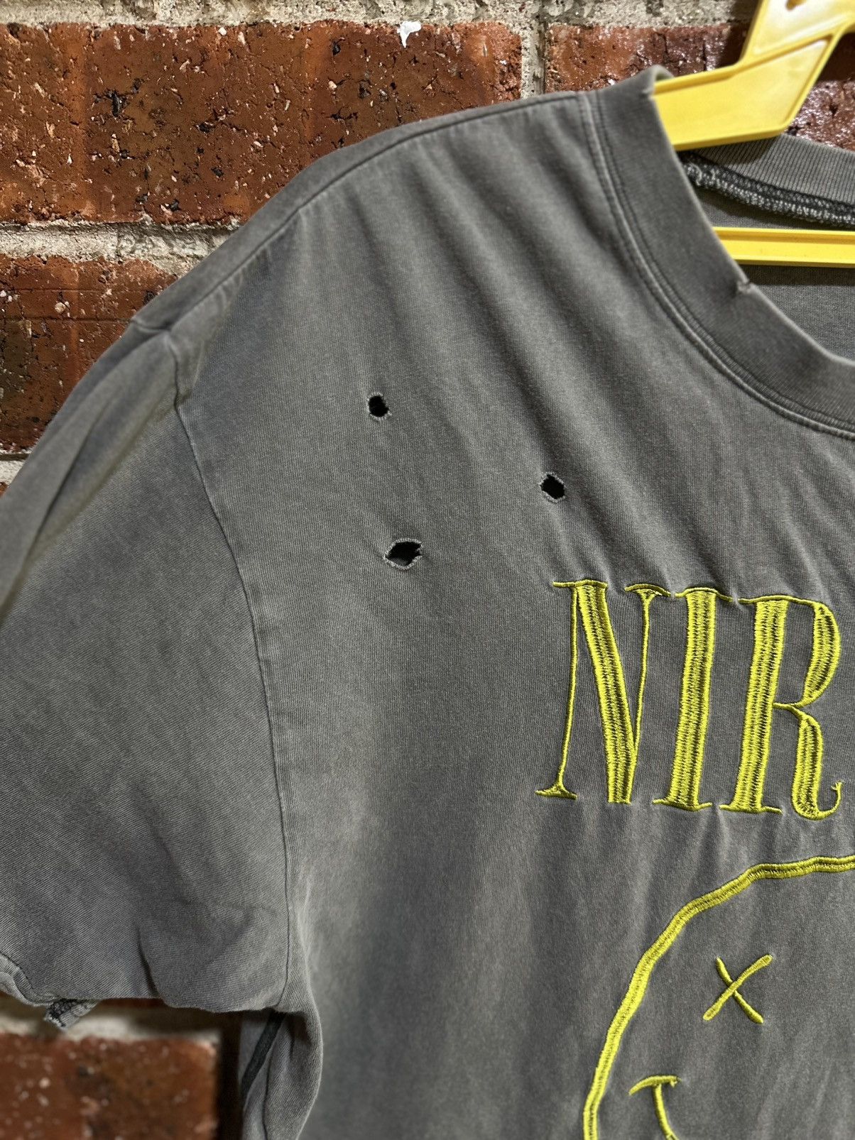 Band Tees Thrashed Vintage Nirvana Smile X Jouetie Distress Tee Size US L / EU 52-54 / 3 - 4 Thumbnail