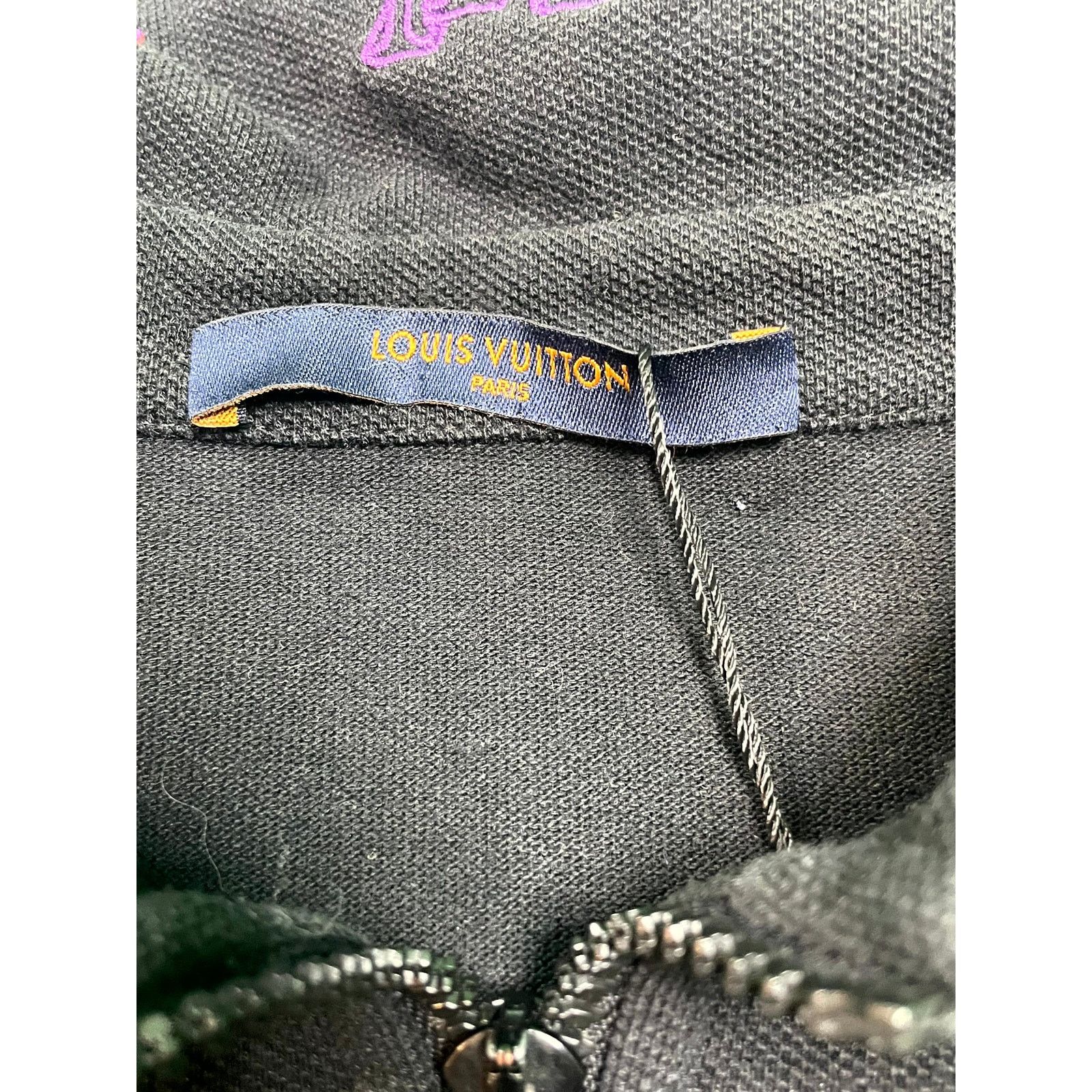 Louis Vuitton Louis Vuitton Quarter Black, Purple & Rainbow Zip Shirt Size US M / EU 48-50 / 2 - 2 Thumbnail