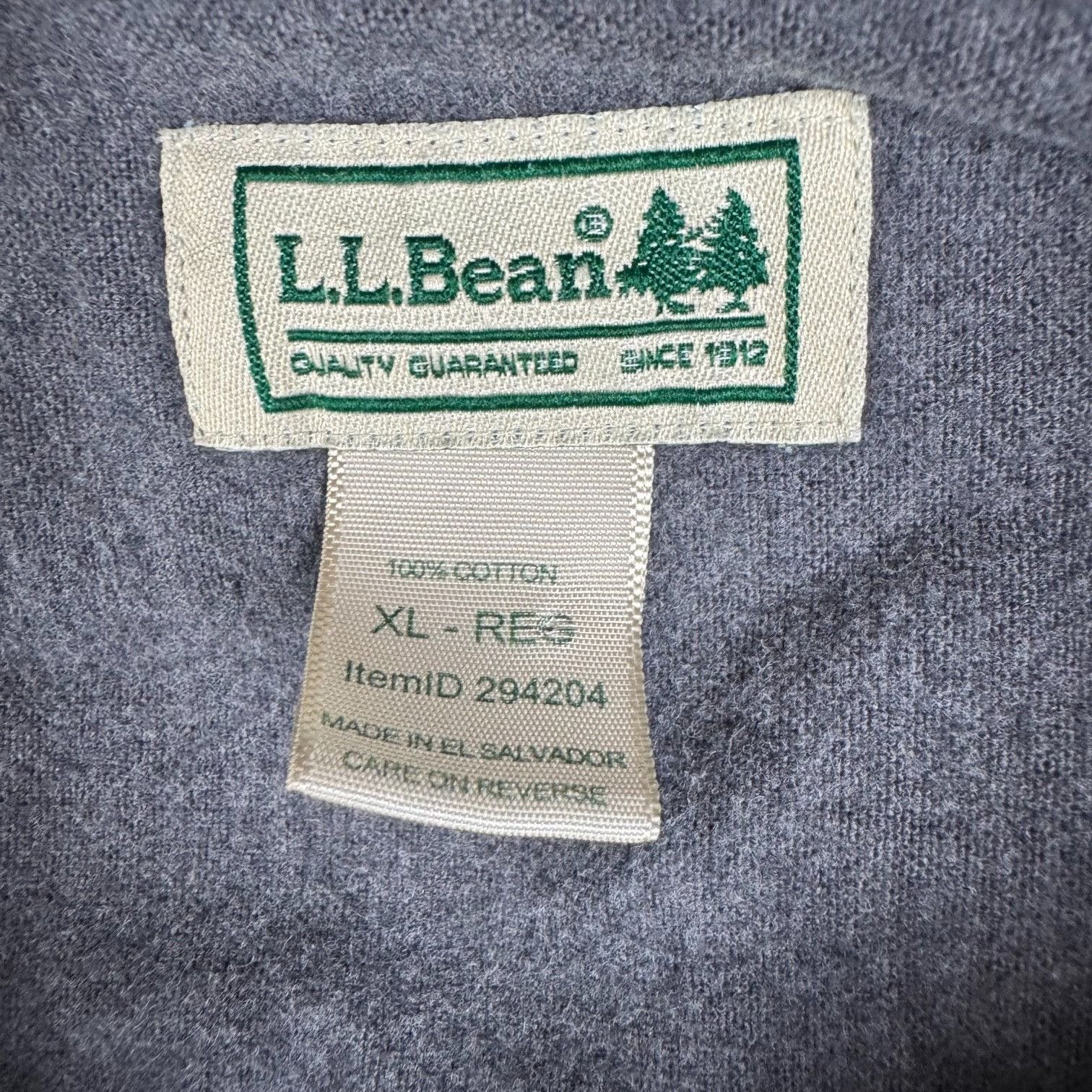 L.L. Bean L.L. Bean Men's Canvas L/S Button Shirt Gray • XL Size US XL / EU 56 / 4 - 3 Thumbnail