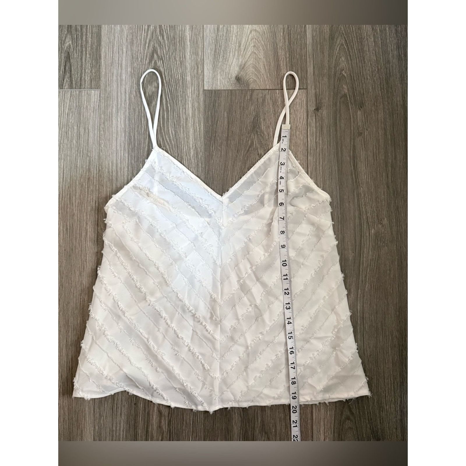 Free People Intimately Free People White Chevron Cami Size Small Boho Size S / US 4 / IT 40 - 8 Thumbnail