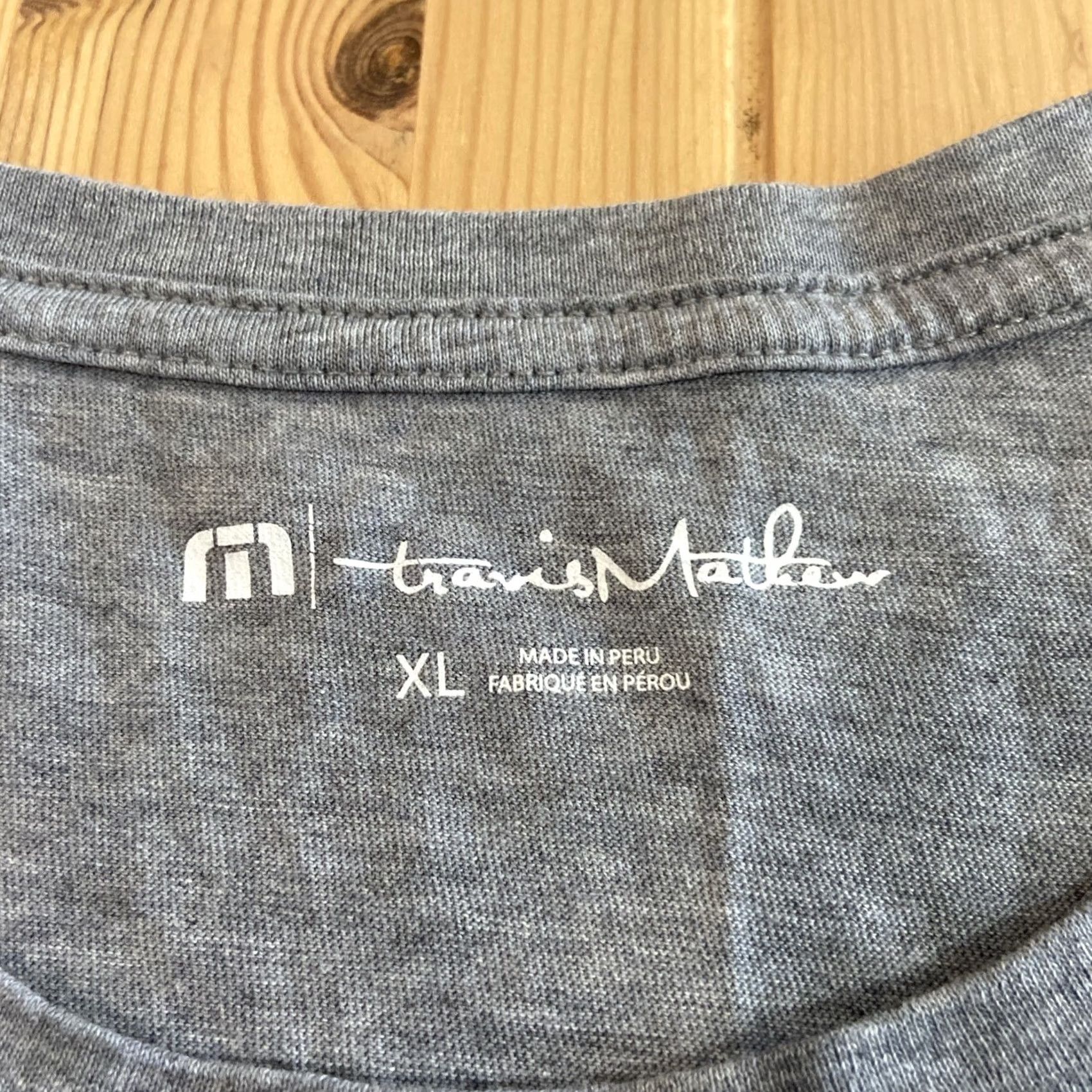 TravisMathew Travis Matthew Shirt Men’s XL Gray Short Sleeve Box Logo Size US XL / EU 56 / 4 - 3 Thumbnail