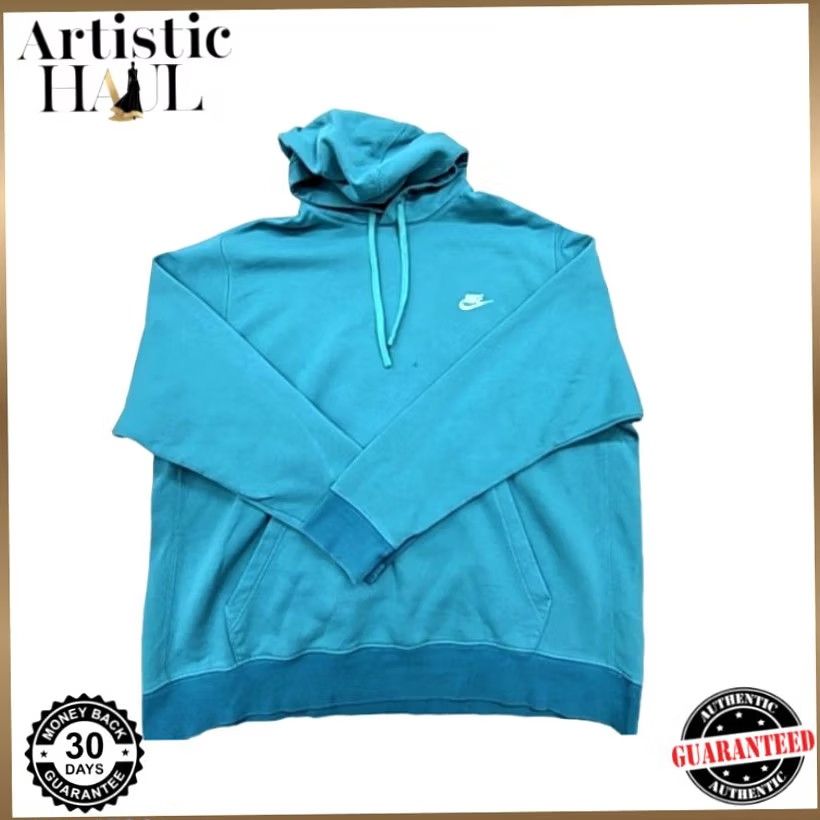 Nike Nike Men’s Blue Fleece Pullover Hoodie Big & Tall 2XL Hoodie Men Blue 2XL Nike Pullover Fleece Hoodie Big & Tall Size US XXL / EU 58 / 5 - 2 Thumbnail