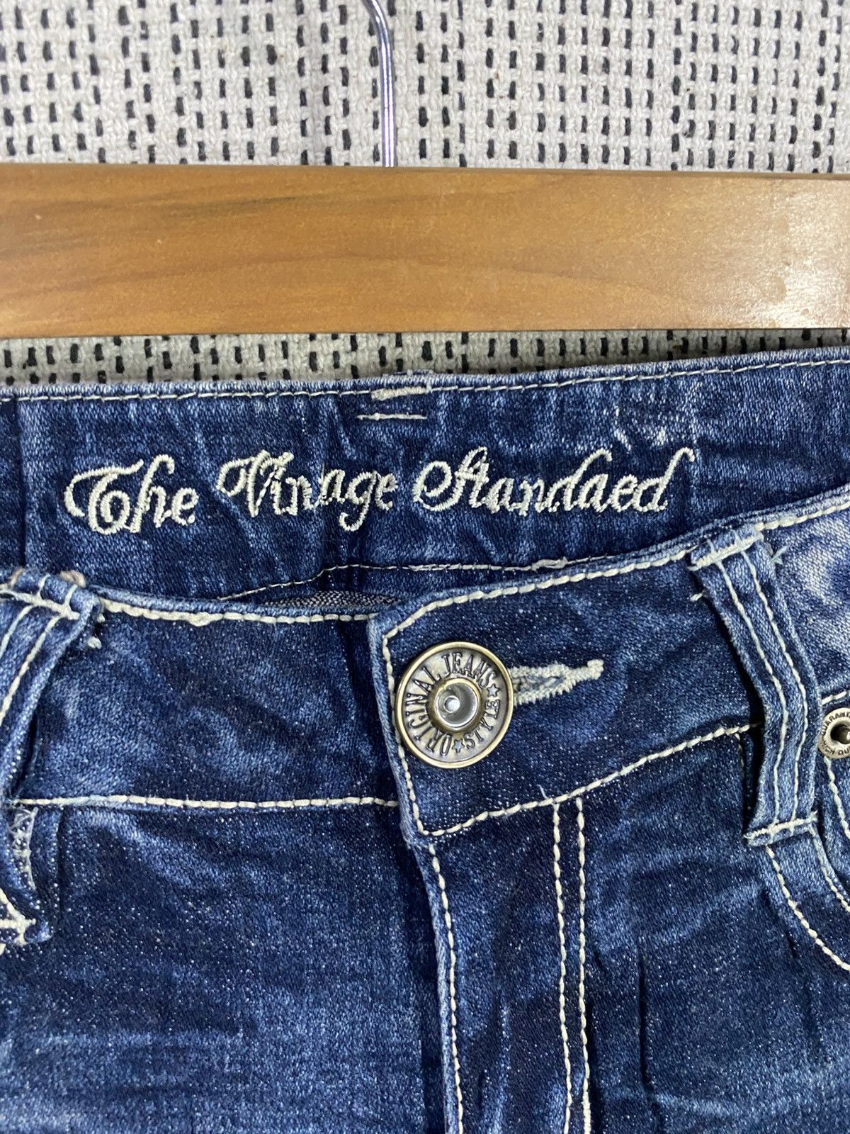 Seditionaries Japanase brand flared denim nice pattern Size US 29 - 11 Thumbnail