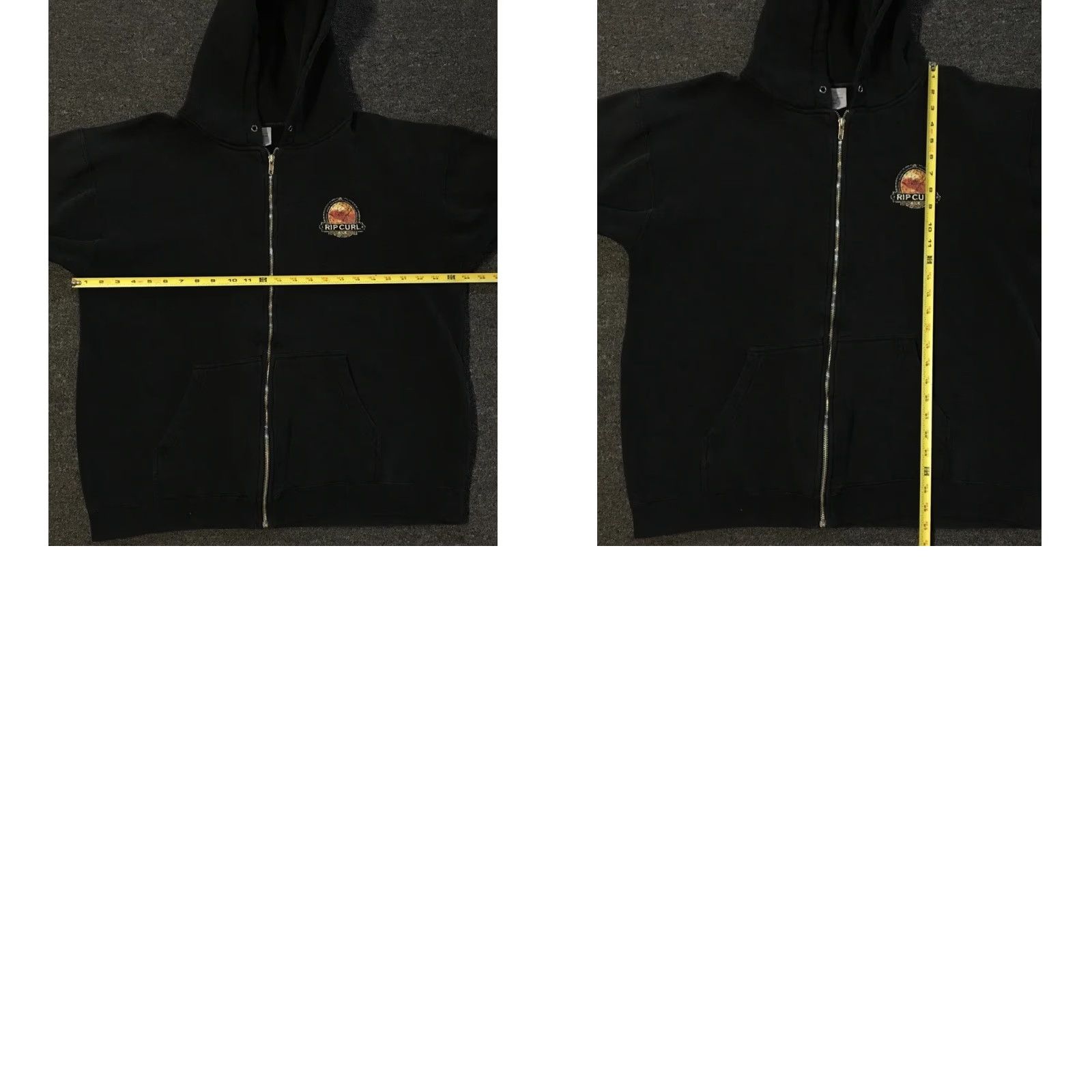 Quiksilver Vtg Rip Curl Faded Distress Zip Hoodie L Surf Skate Grunge OP Billabong 90s Y2K Hoodie Mens Black Regular Size L Sweatshirt Size US L / EU 52-54 / 3 - 10 Thumbnail