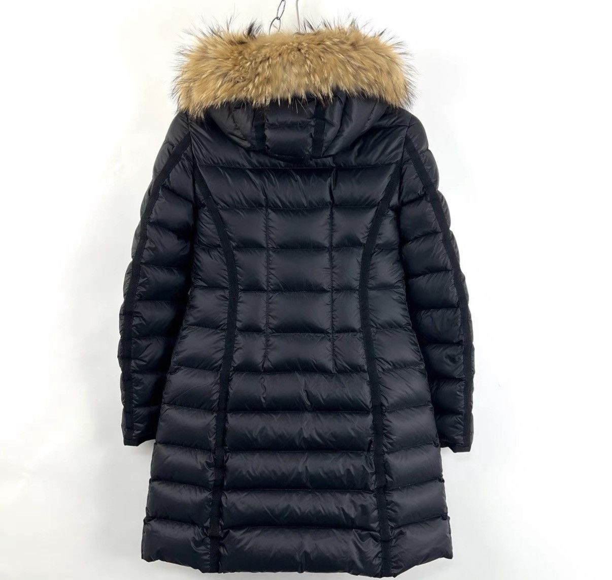 Moncler Moncler Hermifur Black Mid-Length Fur Collar Down Jacket K12 Size XS / US 0-2 / IT 36-38 - 2 Thumbnail