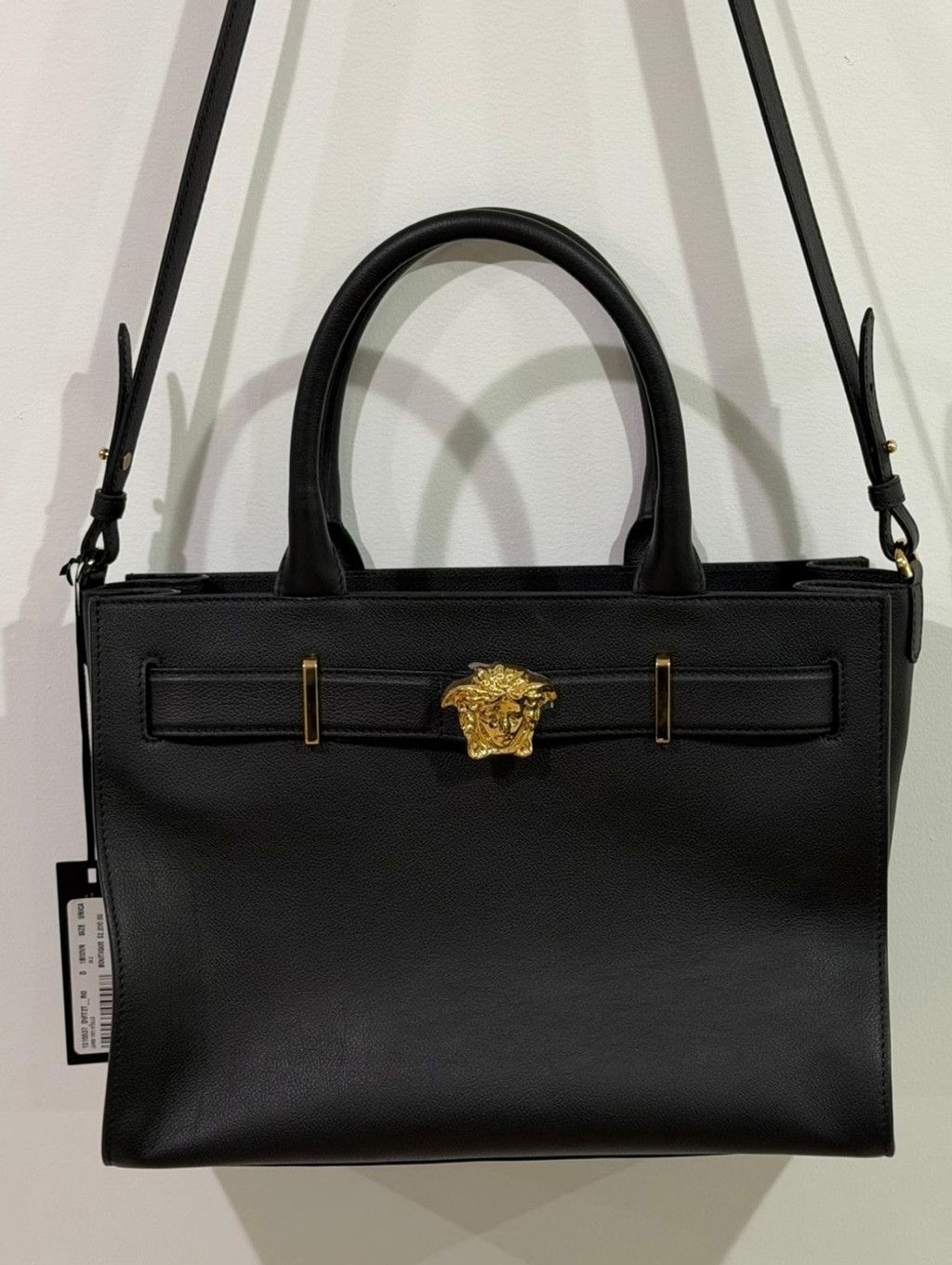 Versace Versace Medusa Large Tote Bag Black Leather Gold Hardware To Size ONE SIZE - 1 Thumbnail