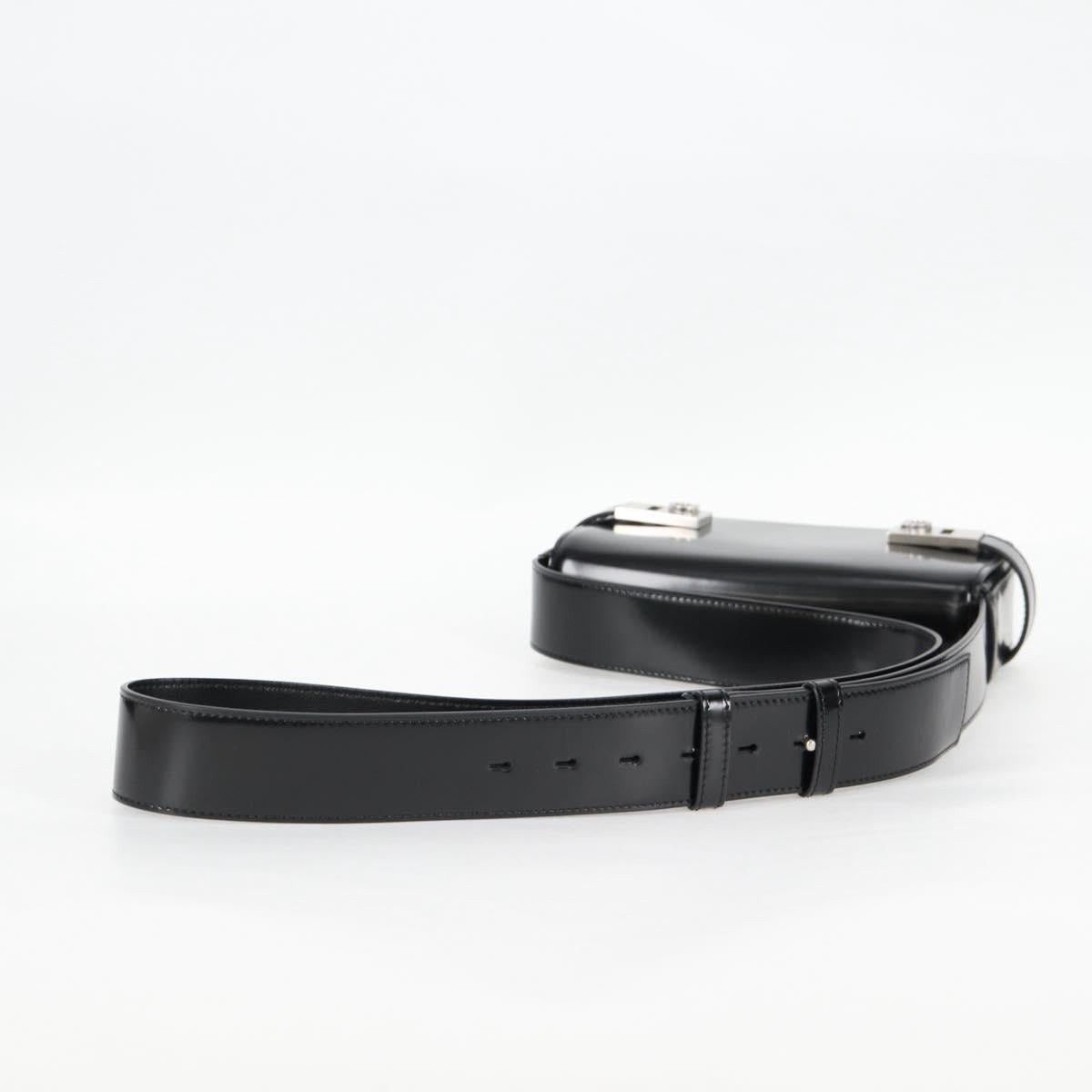 Salvatore Ferragamo Salvatore Ferragamo Patent Leather Gancini Black Size ONE SIZE - 4 Thumbnail