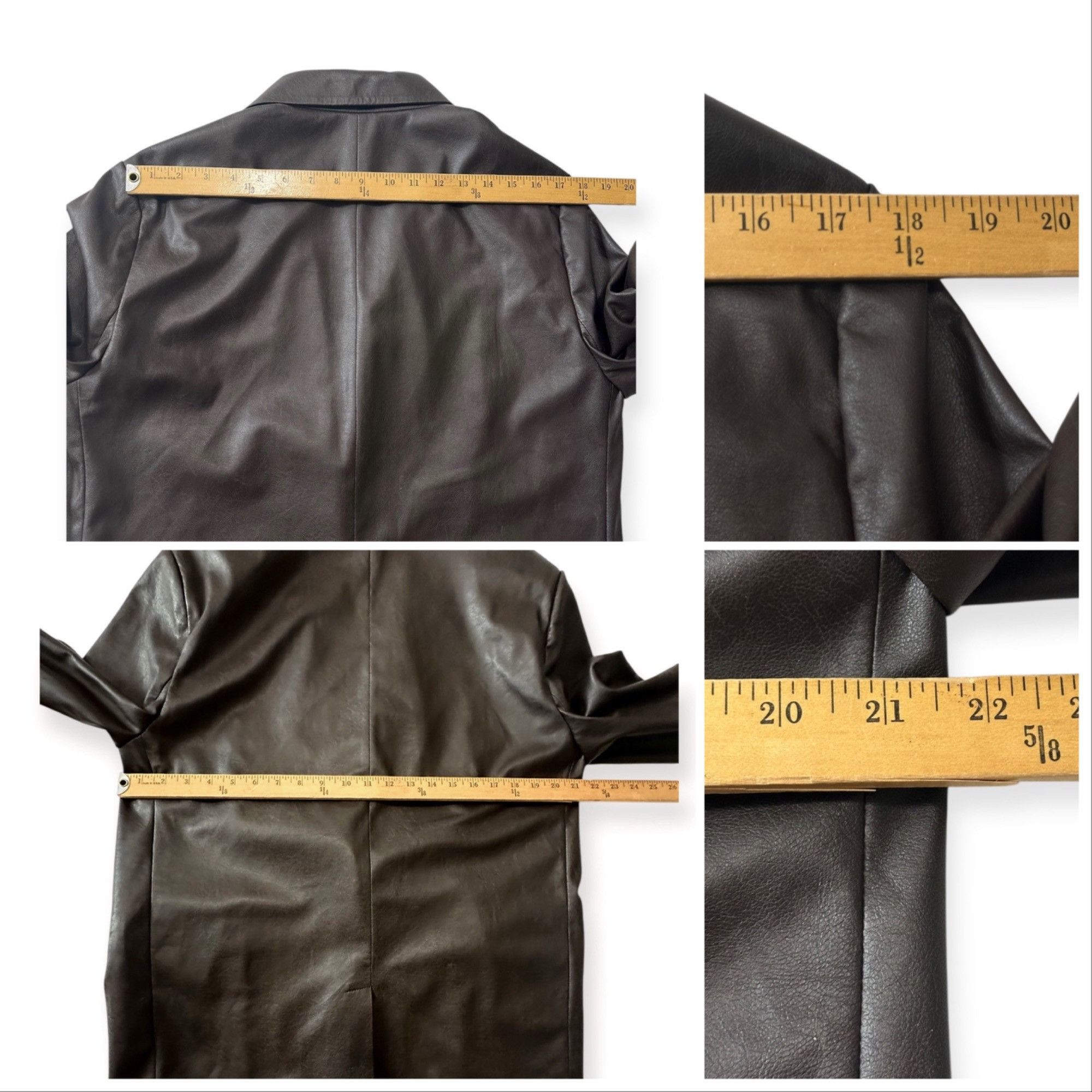 Brochu Walker Brochu Walker The Farley Single-Button Vegan Leather Blazer Size M / US 6-8 / IT 42-44 - 14 Thumbnail
