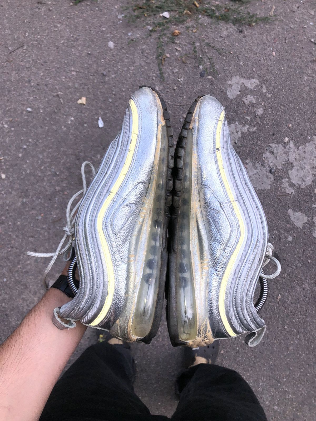 Nike × Vintage VERY RARE NIKE AIR MAX 97 SILVER REFLECTIVE DRILL Y2K 90s Size US 8.5 / EU 41-42 - 11 Thumbnail