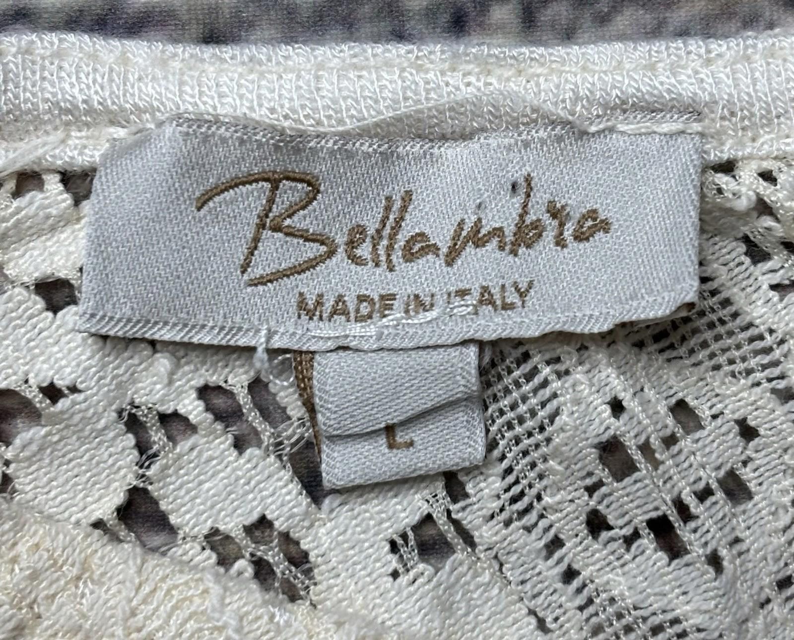 Other Bellambia Top Womens Large Lace Cold Shoulder Sleeve Italy Size L / US 10 / IT 46 - 2 Thumbnail