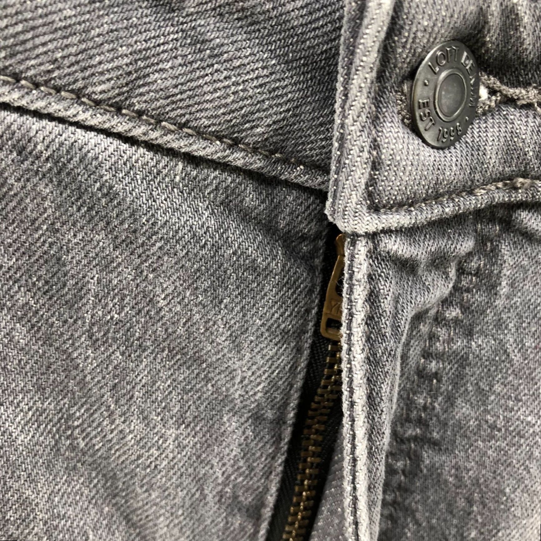 Loft LOFT Jeans Women 14 Gray Cropped High Rise Stretch Raw Hem 5-Pocket Womens Size 36" / US 14 / IT 50 - 5 Thumbnail