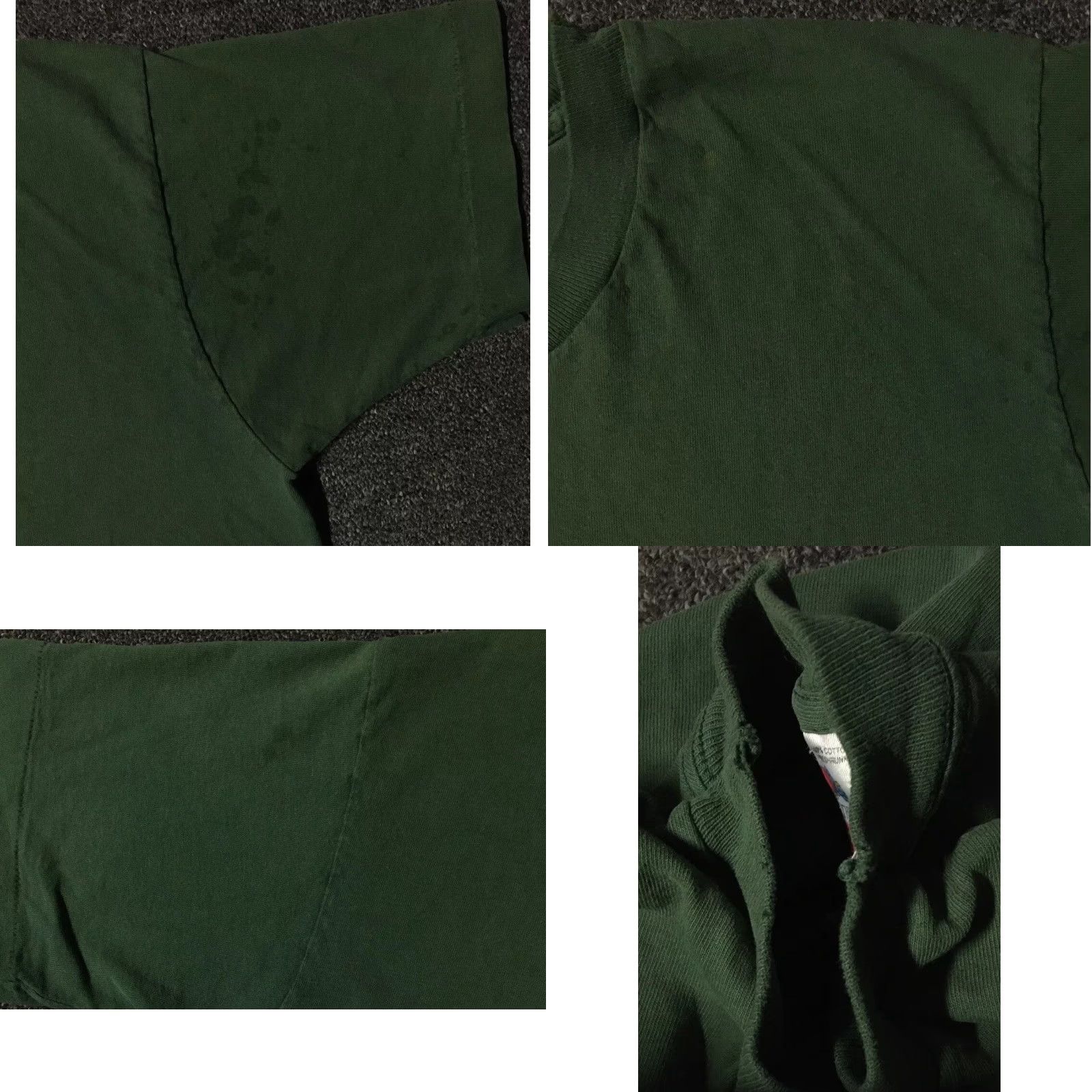 Fruit Of The Loom Vtg 90s Fruit Of The Loom Faded Distress Shirt M USA Single Stitch Grunge Punk Surf Skate 80s Shirt Mens M Green USA 90s Grunge Punk Surf Skate Size US M / EU 48-50 / 2 - 8 Thumbnail