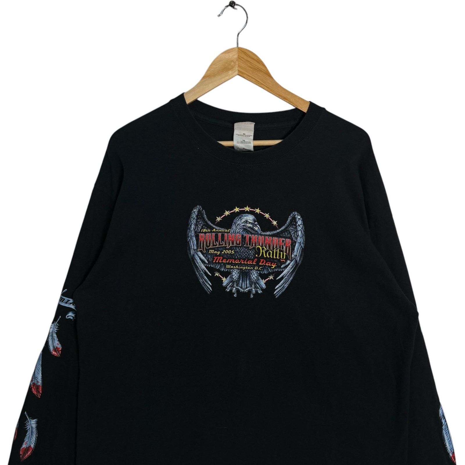 Gildan Vintage Harley Davidson 18th Rolling Thunder Long Sleeve XL Size US XL / EU 56 / 4 - 2 Thumbnail