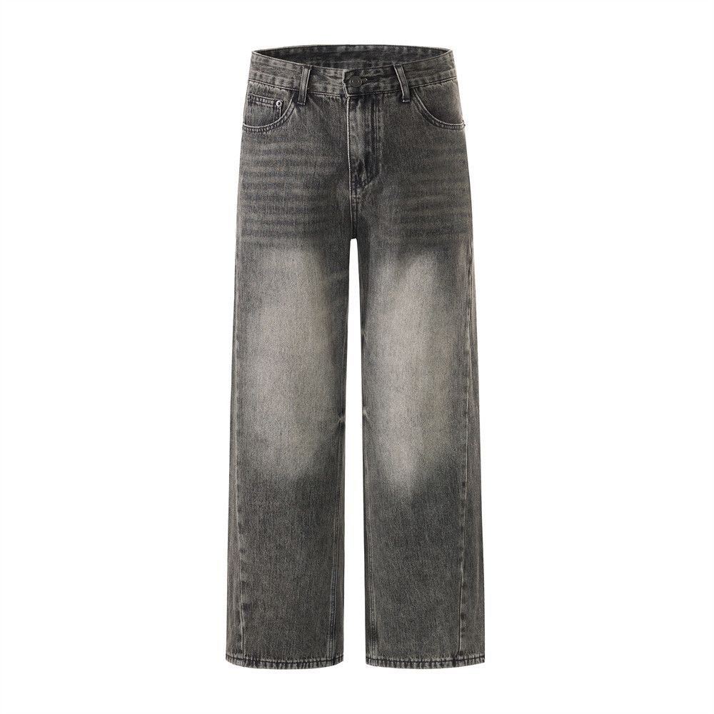 Jean Men's American retro versatile casual washed jeans Size US 32 / EU 48 - 1 Thumbnail