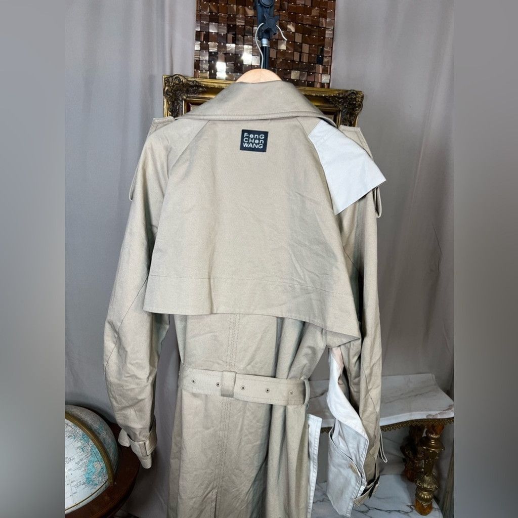 Feng Chen Wang Feng Chen Wang Beige Double Layer Modified Trench Size M Size US M / EU 48-50 / 2 - 7 Thumbnail