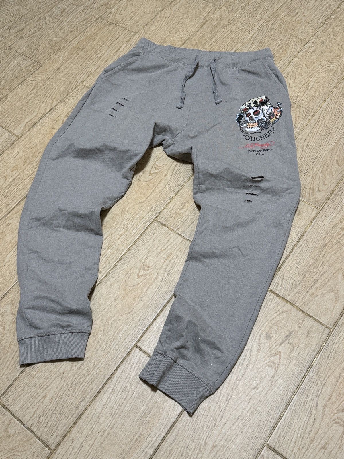 Ed Hardy Vintage Ed Hardy Crazy pants denim baggy sweatpants y2k Size US 34 / EU 50 - 2 Thumbnail