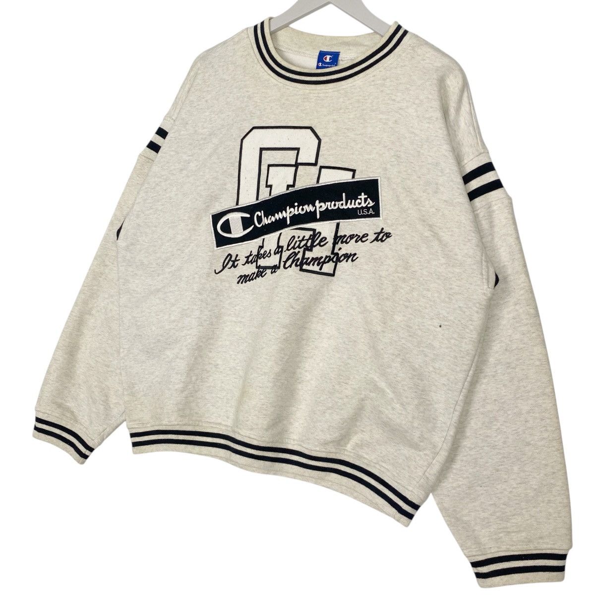 Other Vintage Champion Sweatshirt Crewneck Gray Printed Size L Size US L / EU 52-54 / 3 - 2 Thumbnail