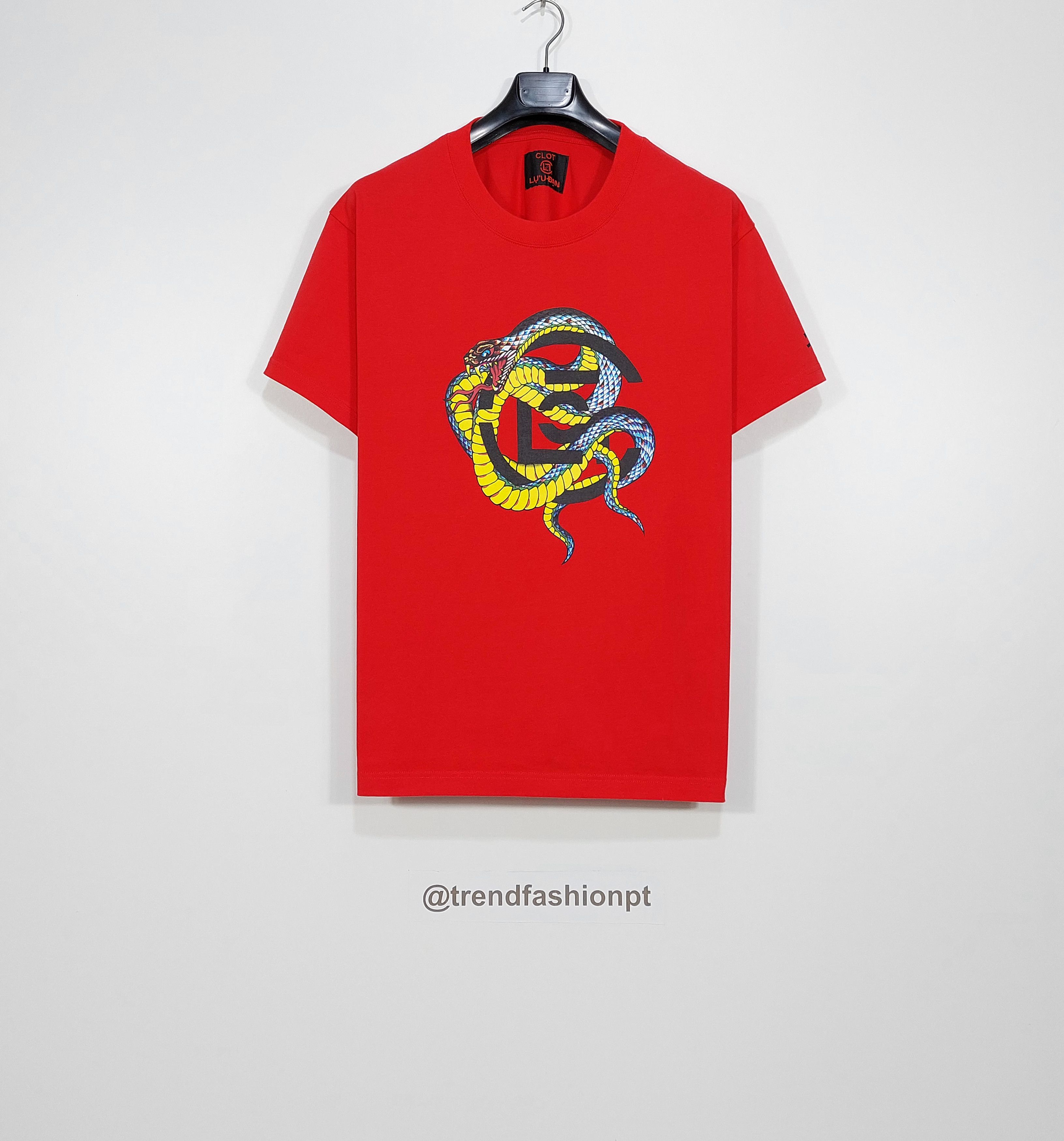 x LUU DAN print cotton tshirt - red S